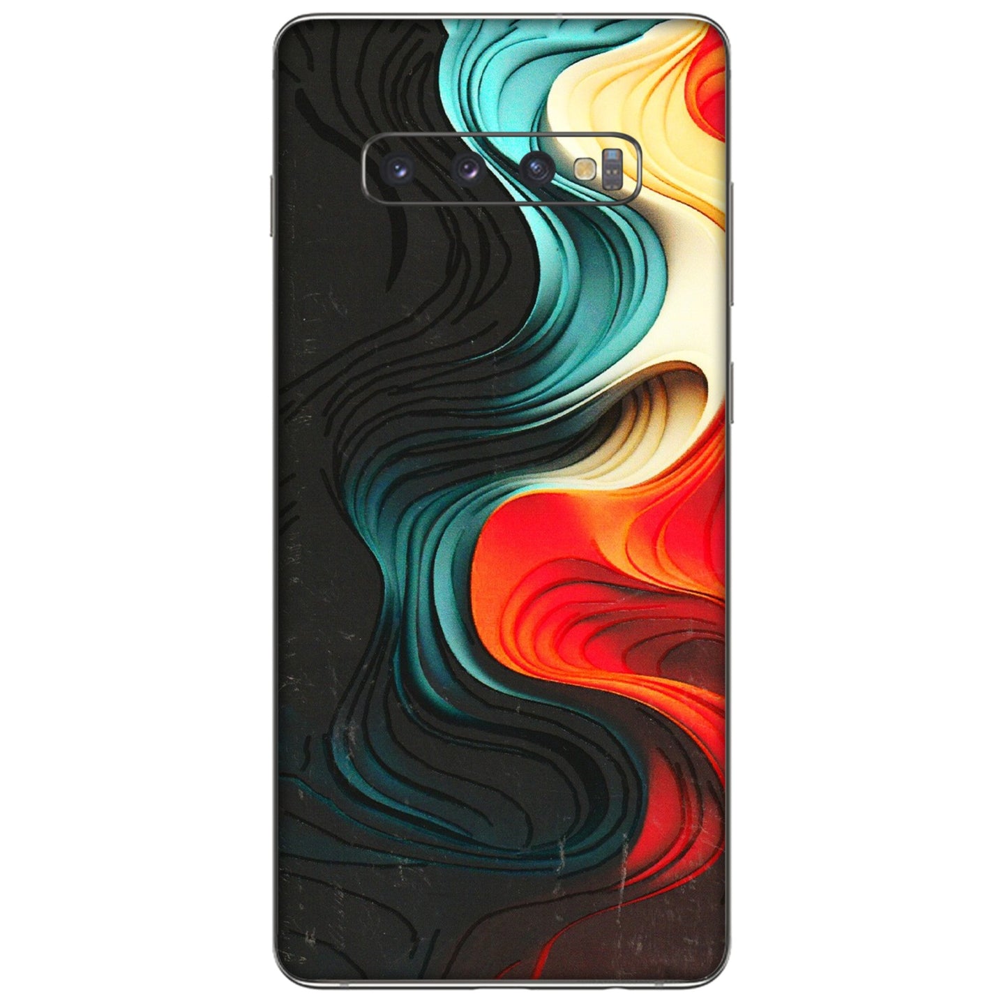 Samsung A/S Series Phone Skins (All Models) - The Silky Swirl - 3D Embossed Finish (L-240) Samsung Galaxy S10 Plus