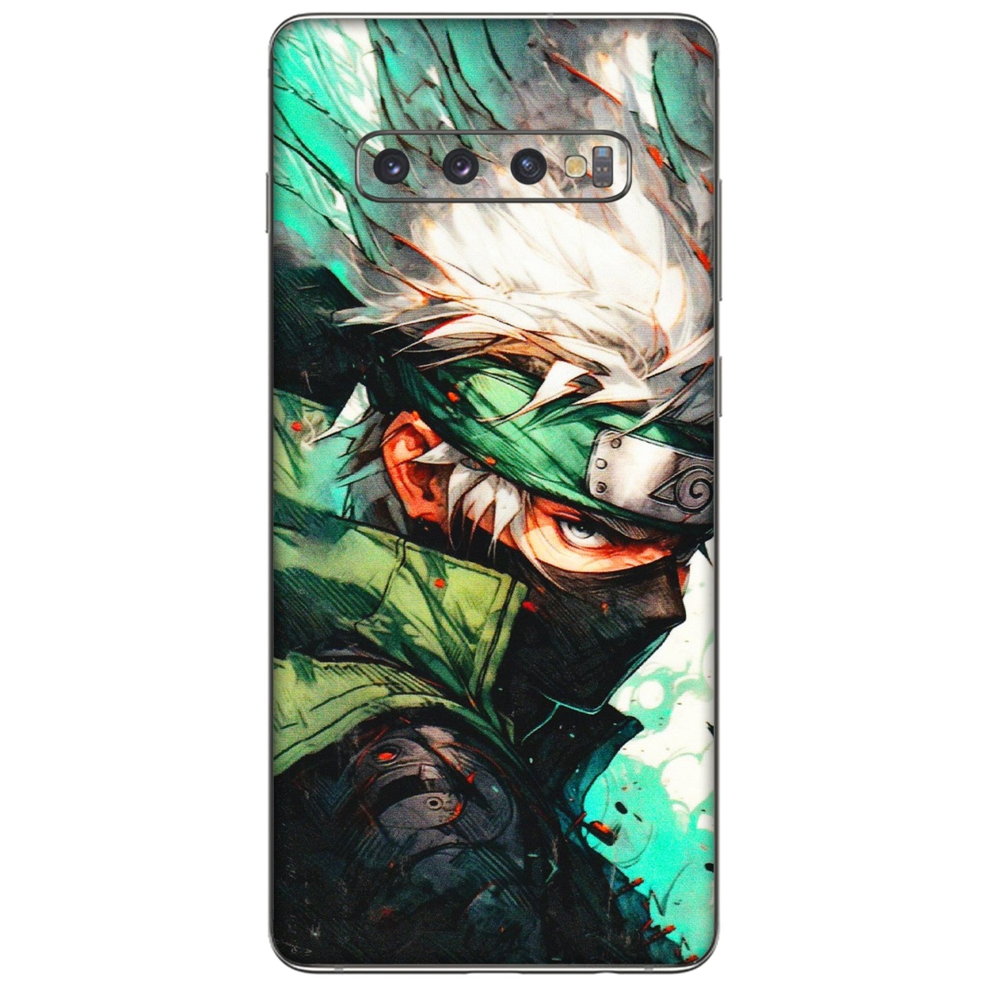 Samsung A/S Series Phone Skins (All Models) - Kakashi Side Profile - 3D Embossed Finish (L-249) Samsung Galaxy S10 Plus