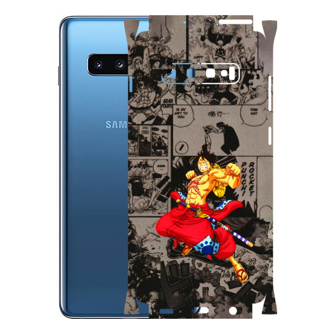 Samsung A/S Series Phone Skins (All Models) - One Piece Rocket Punch Manga - 3D Embossed Finish (L-25) Samsung Galaxy S10 Plus