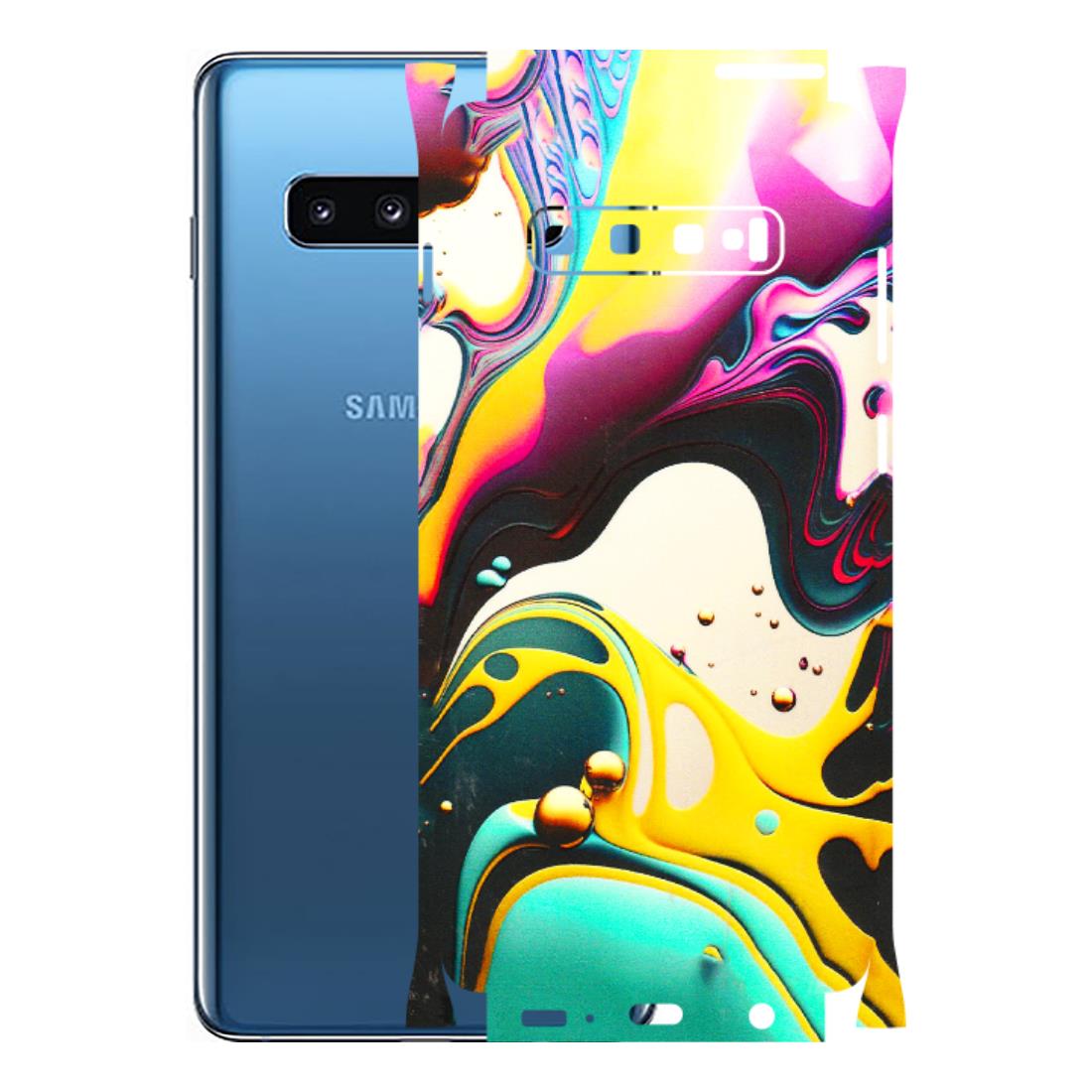 Samsung A/S Series Phone Skins (All Models) - Multicolor Abstract pattern - 3D Embossed Finish (L-254) Samsung Galaxy S10 Plus