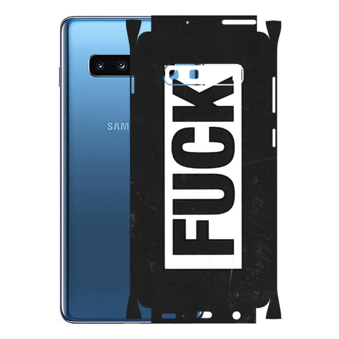 Samsung A/S Series Phone Skins (All Models) - The F Word - 3D Embossed Finish (L-255) Samsung Galaxy S10 Plus
