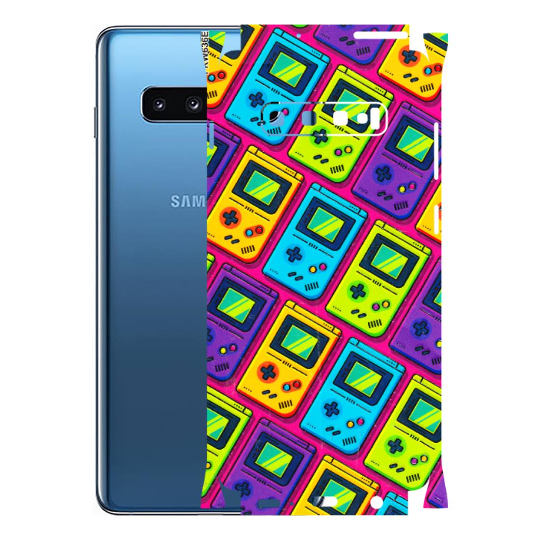Samsung A/S Series Phone Skins (All Models) - Gameboy Colourful - 3D Embossed Finish (L-266) Samsung Galaxy S10 Plus
