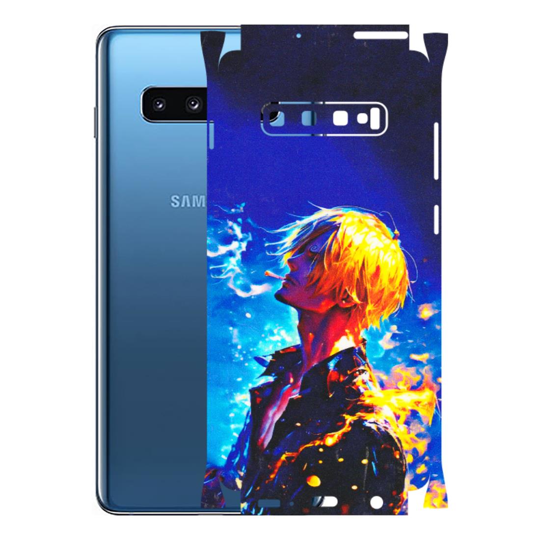 Samsung A/S Series Phone Skins (All Models) - Sanji Vinsmoke One Piece - 3D Embossed Finish (L-319) Samsung Galaxy S10 Plus