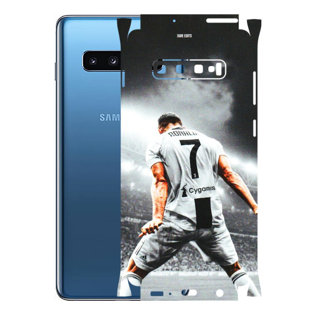 Samsung A/S Series Phone Skins (All Models) - Ronaldo CR7 Crazy - 3D Embossed Finish (L-44) Samsung Galaxy S10 Plus