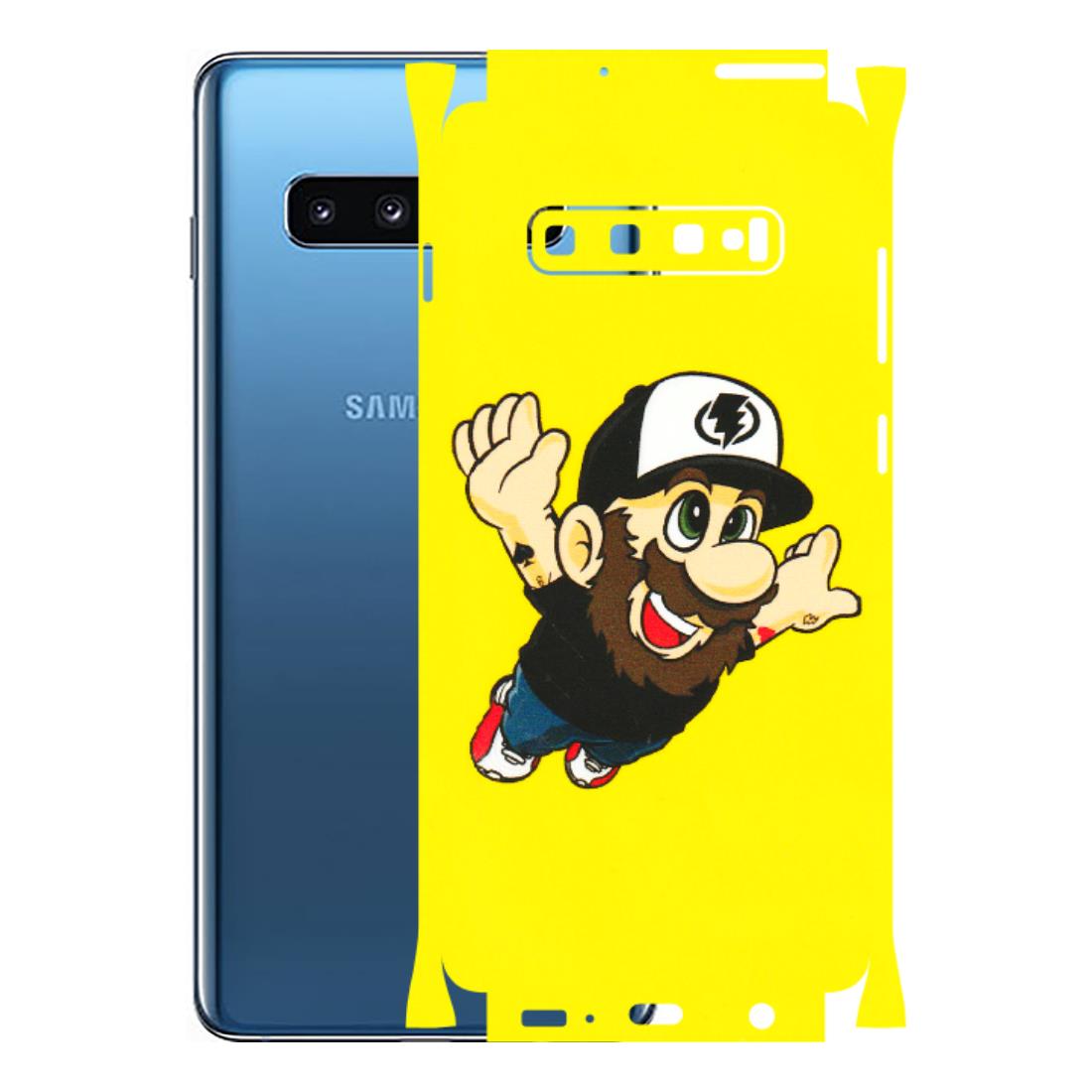 Samsung A/S Series Phone Skins (All Models) - Flying Beardo - 3D Embossed Finish (L-60) Samsung Galaxy S10 Plus