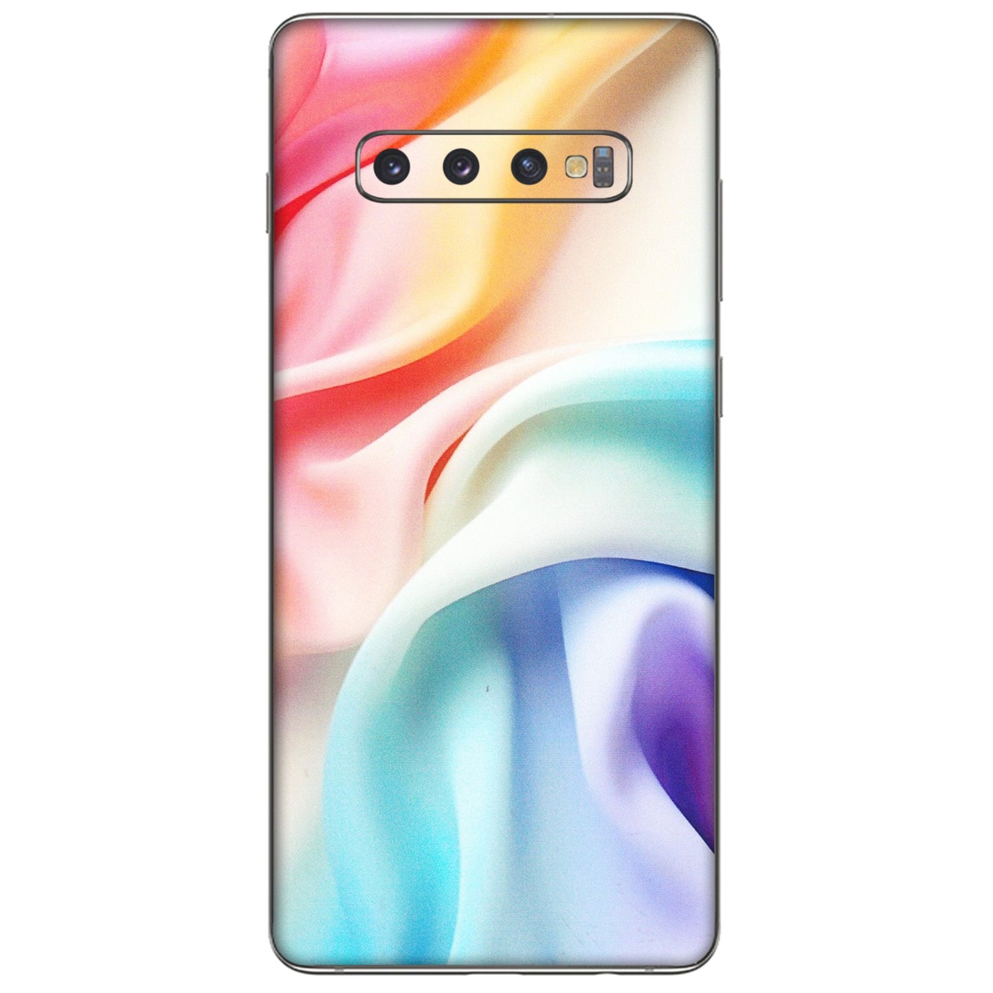 Samsung A/S Series Phone Skins (All Models) - Colourful Silk Cloth - Matte Finish (M-165) Samsung Galaxy S10 Plus