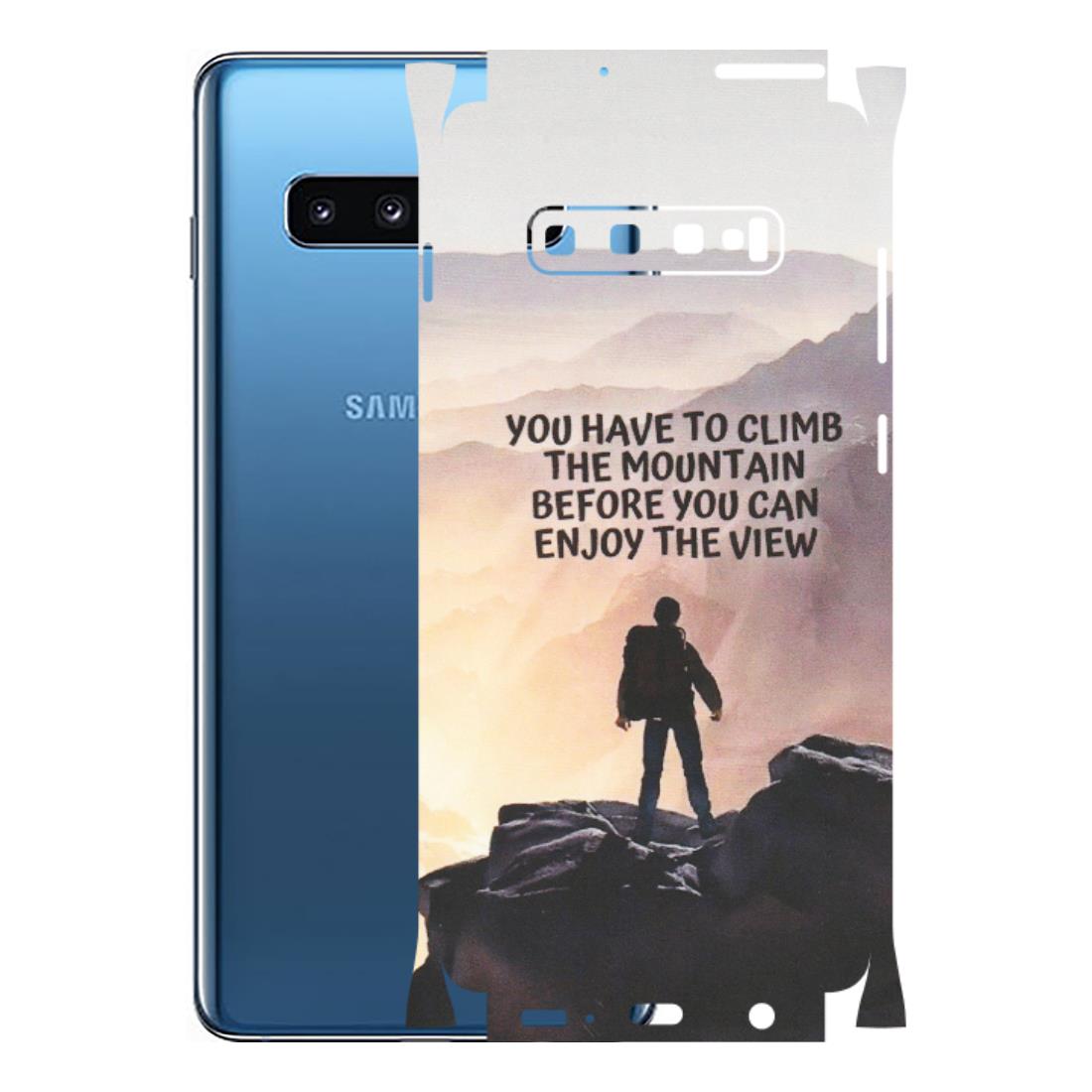 Samsung A/S Series Phone Skins (All Models) - Motivational Hiking Mountain - Matte Finish (M-28) Samsung Galaxy S10 Plus