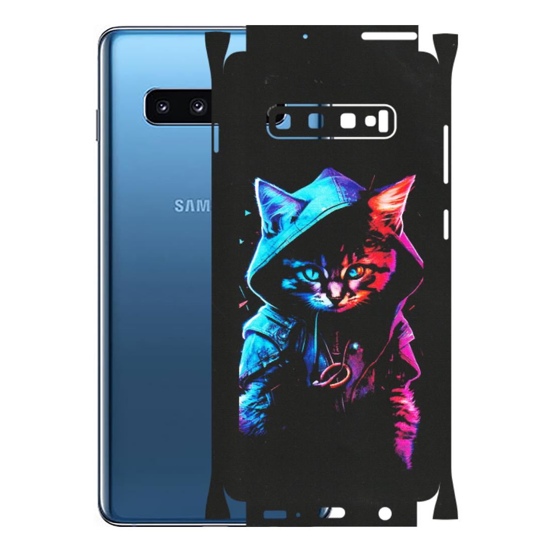 Samsung A/S Series Phone Skins (All Models) - Cyberpunk Cat - Matte Finish (M-45) Samsung Galaxy S10 Plus
