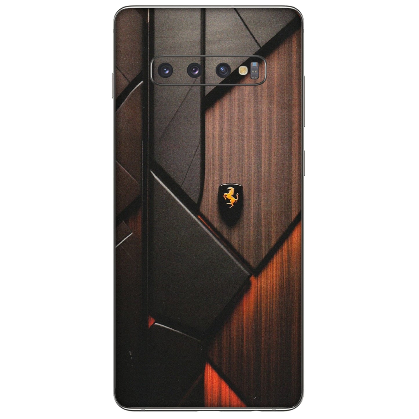 Samsung A/S Series Phone Skins (All Models) - Lambo Beauty Wood Pattern Sober - Matte Finish (M-51) Samsung Galaxy S10 Plus