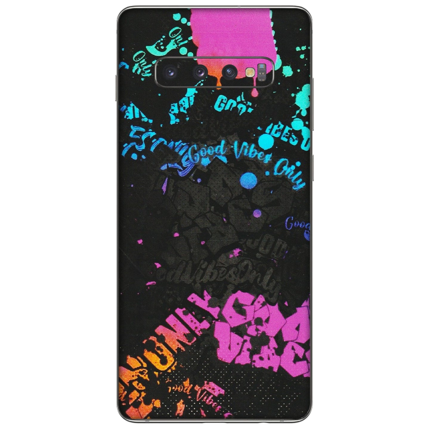 Samsung A/S Series Phone Skins (All Models) - Majestic Black Vibes - Matte Finish (M-62) Samsung Galaxy S10 Plus