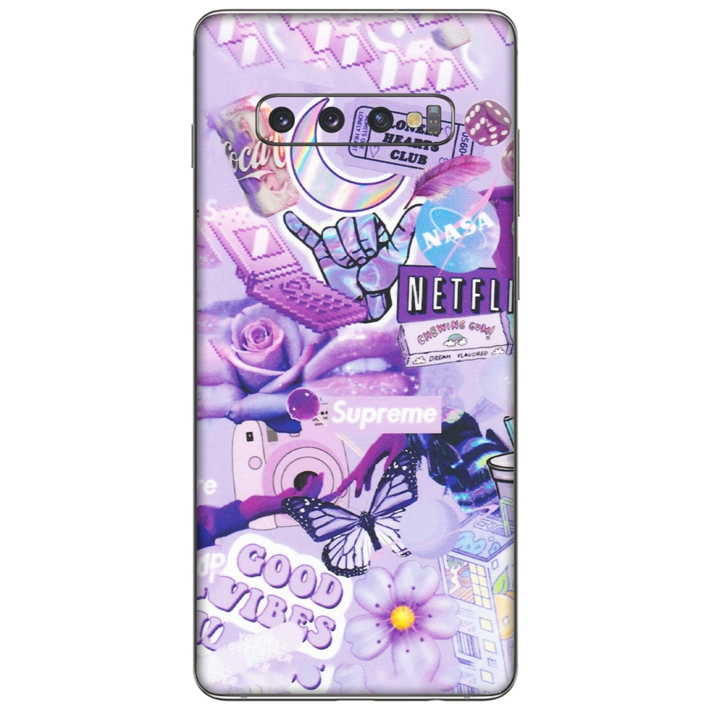 Samsung A/S Series Phone Skins (All Models) - Supreme Purple Magic - Matte Finish (M-88) Samsung Galaxy S10 Plus