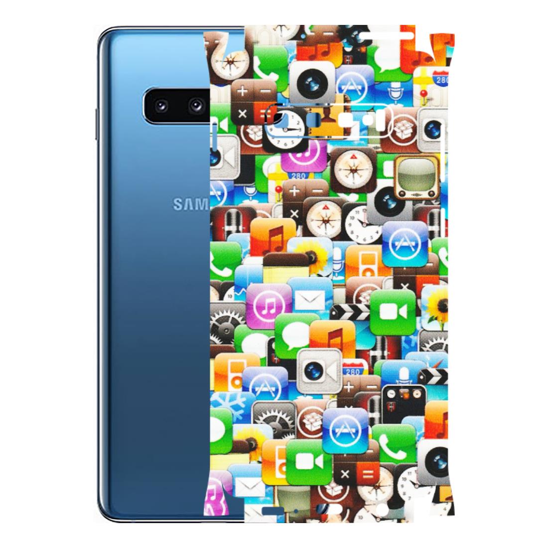Samsung A/S Series Phone Skins (All Models) - All Apple Icons - Matte Finish (M-93) Samsung Galaxy S10 Plus