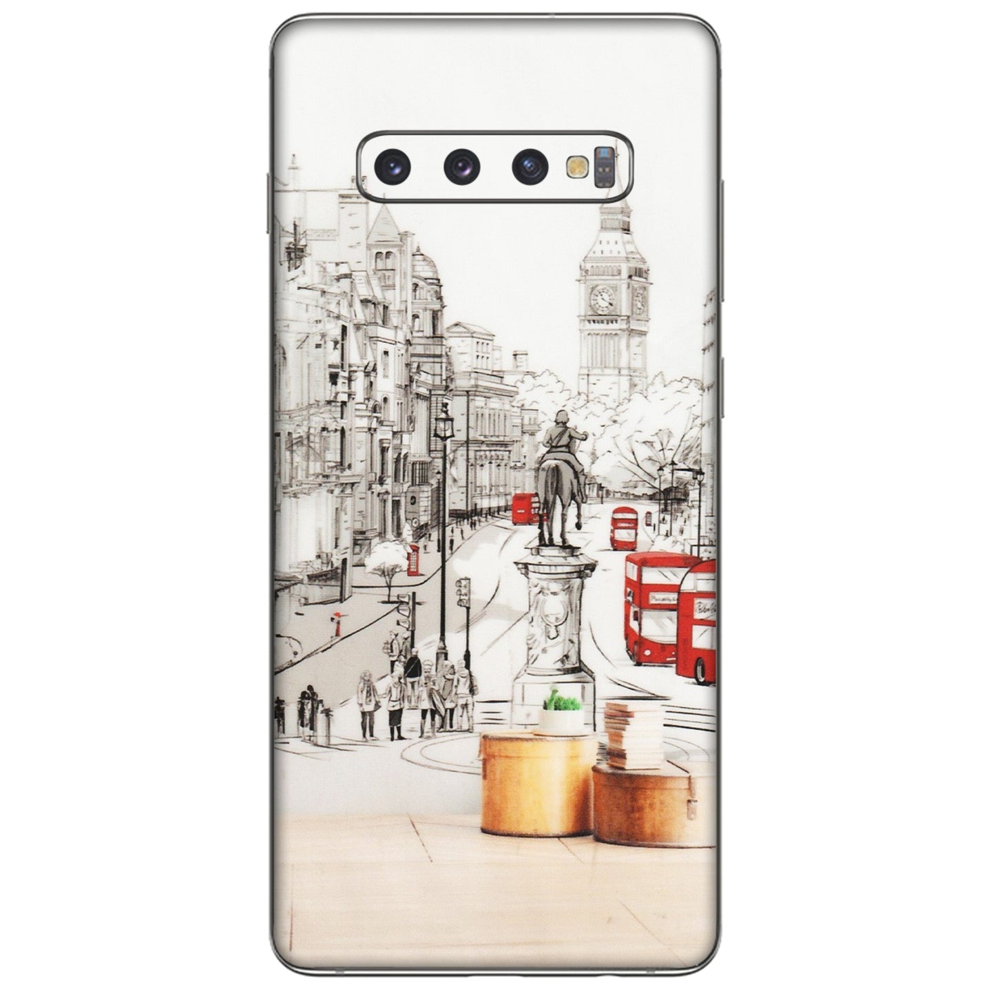 Samsung A/S Series Phone Skins (All Models) - London Street - Transparent Finish (T-02) Samsung Galaxy S10 Plus