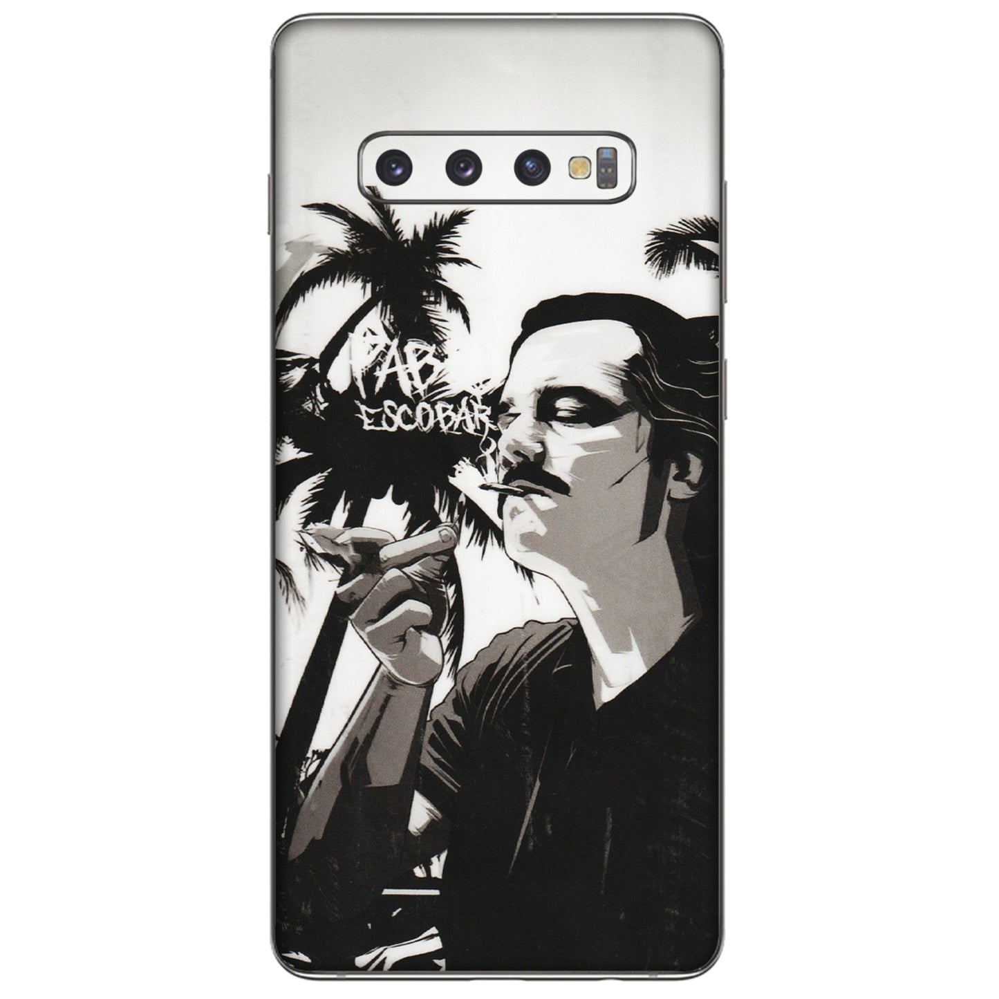 Samsung A/S Series Phone Skins (All Models) - Pab Escobar - Transparent Finish (T-05) Samsung Galaxy S10 Plus