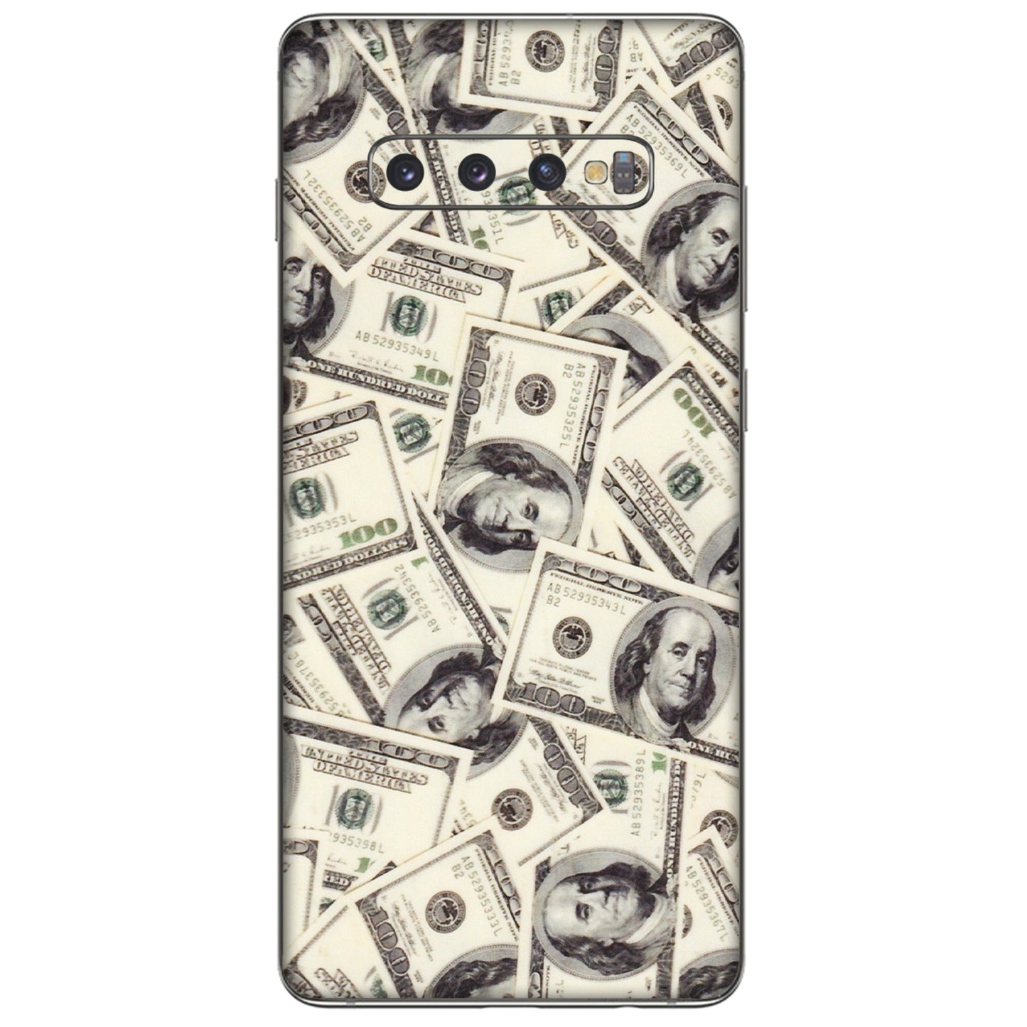 Samsung A/S Series Phone Skins (All Models) - Dollar Lover - Transparent Finish (T-17) Samsung Galaxy S10 Plus