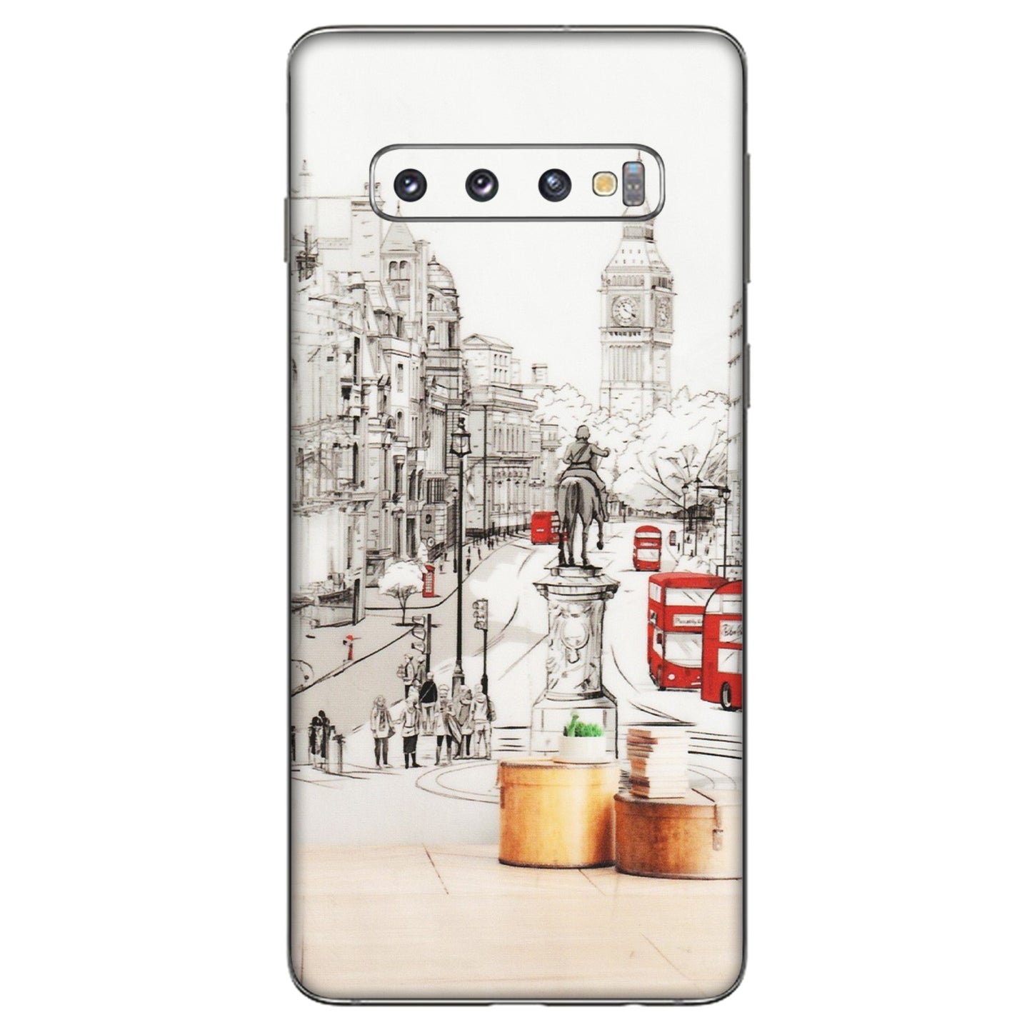 Samsung A/S Series Phone Skins (All Models) - London Street - Transparent Finish (T-02) Samsung Galaxy S10