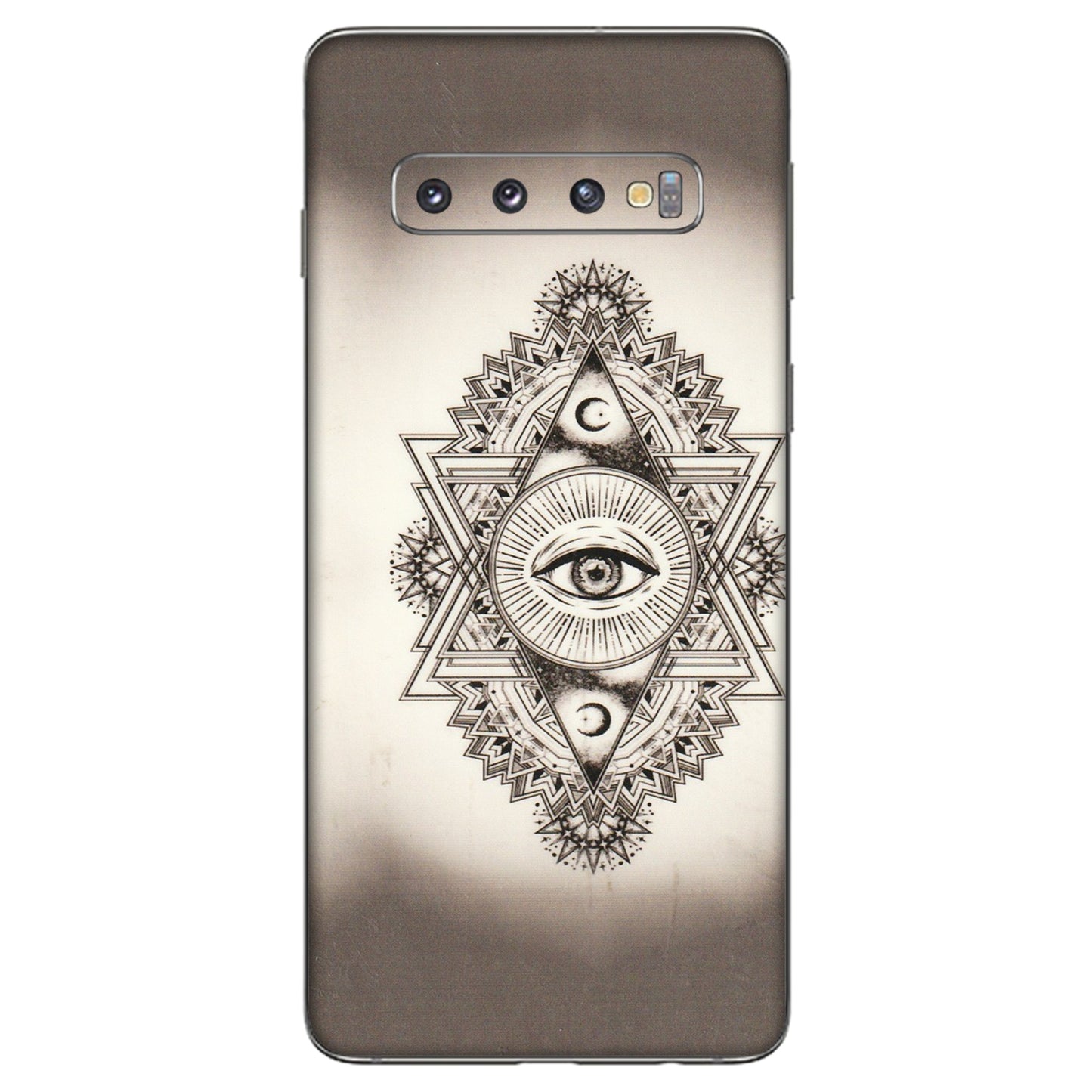 Samsung A/S Series Phone Skins (All Models) - Illuminati Great Eye - Transparent Finish (T-14) Samsung Galaxy S10