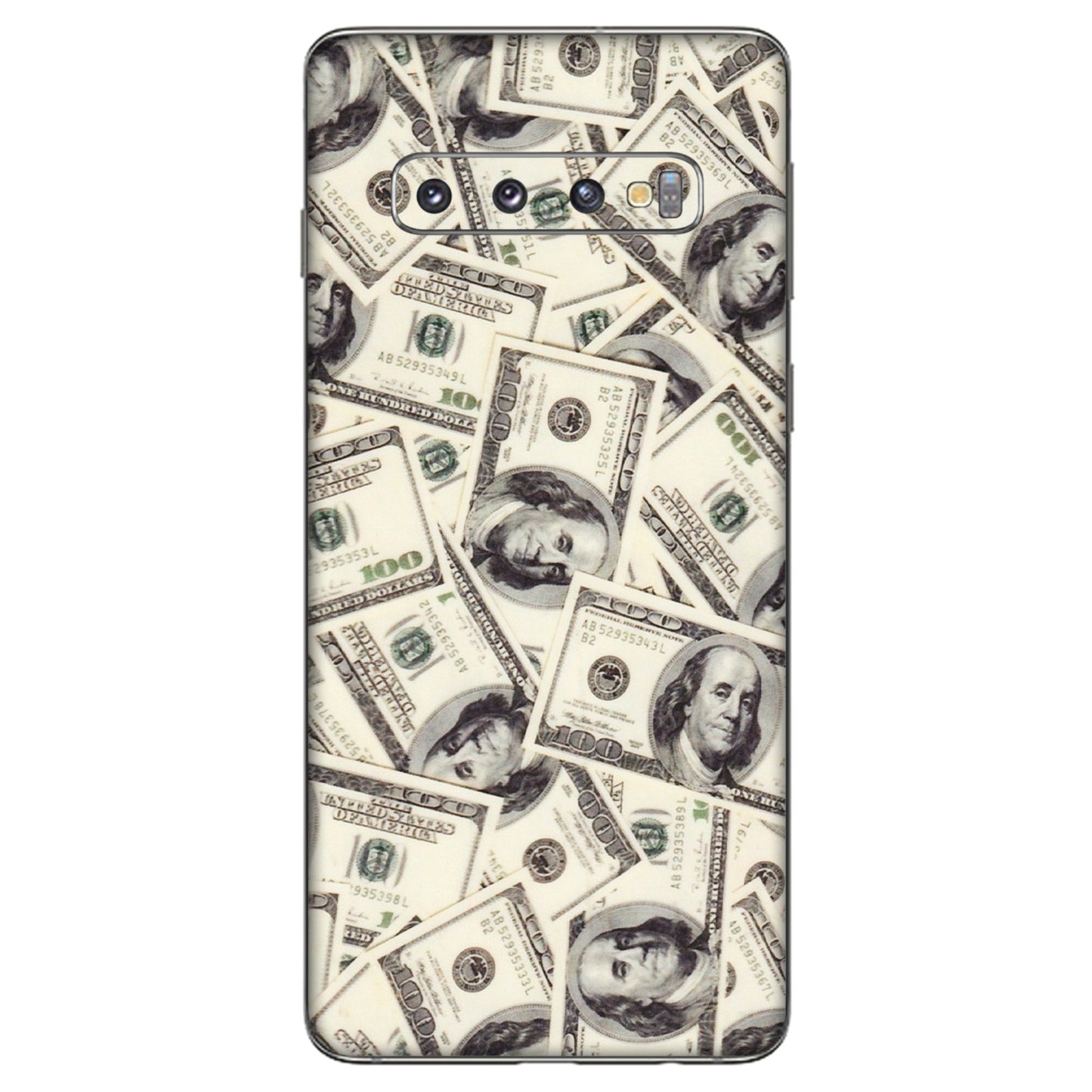 Samsung A/S Series Phone Skins (All Models) - Dollar Lover - Transparent Finish (T-17) Samsung Galaxy S10