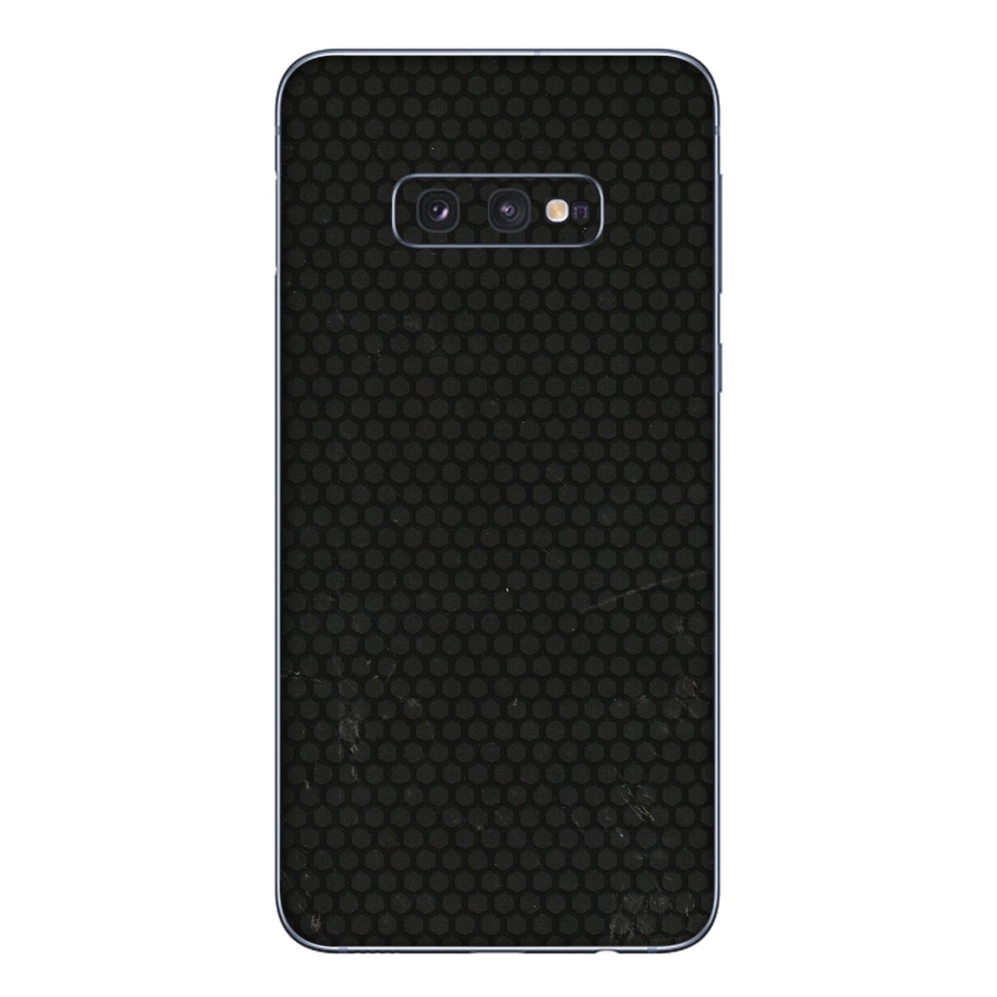 Samsung A/S Series Phone Skins (All Models) - Black honeycomb - 3D Embossed Finish (L-114) Samsung Galaxy S10E