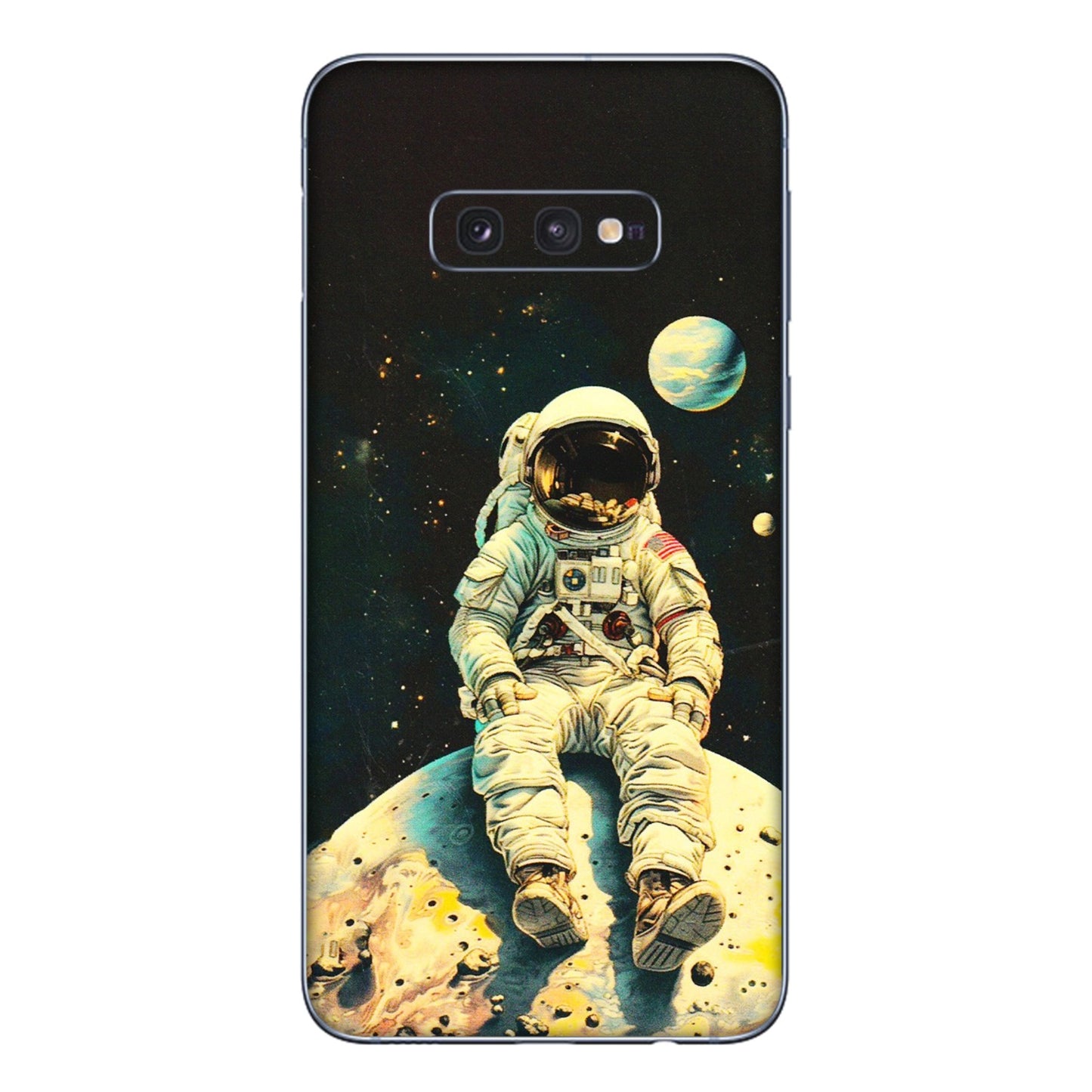 Samsung A/S Series Phone Skins (All Models) - Astronaut in Space - 3D Embossed Finish (L-16) Samsung Galaxy S10E