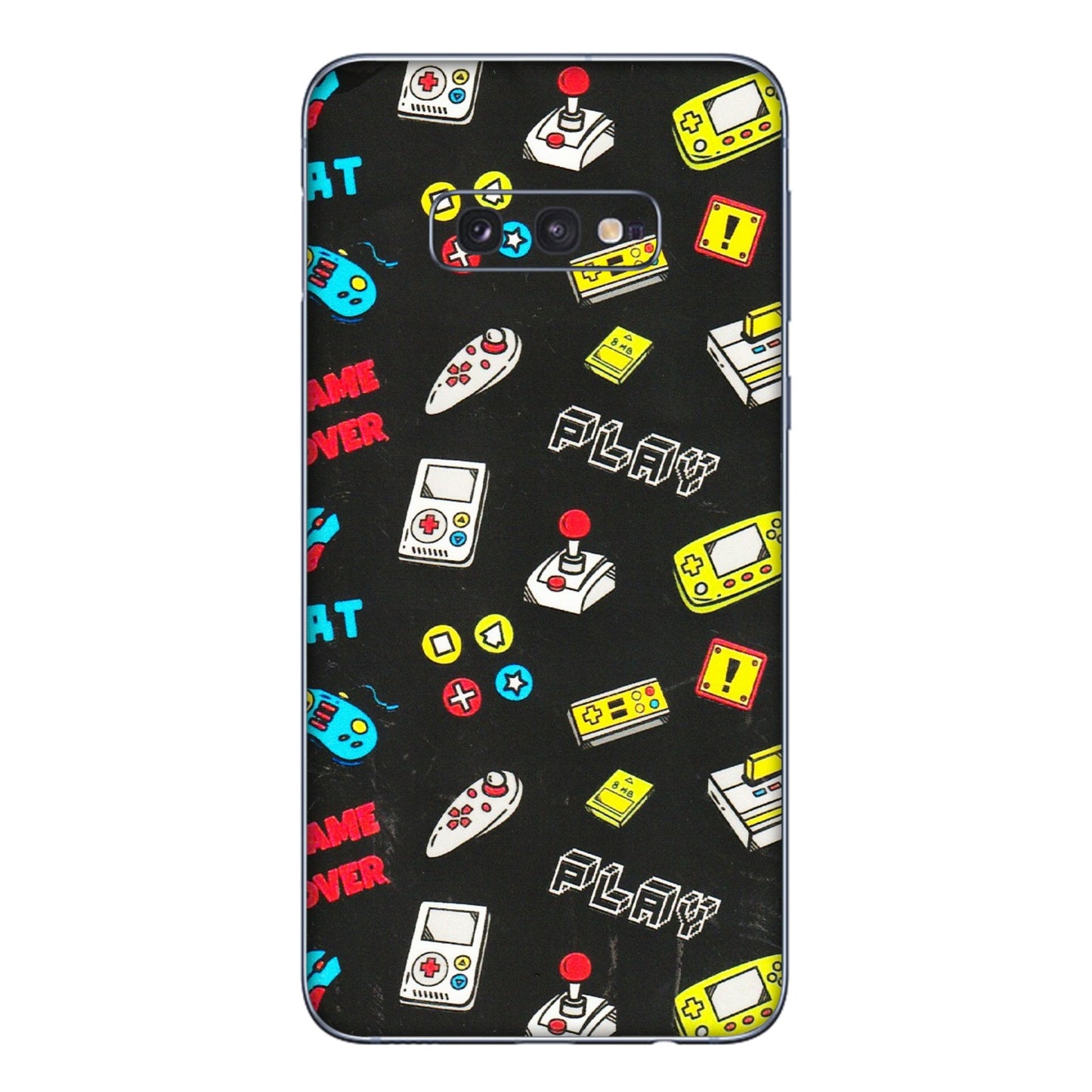 Samsung A/S Series Phone Skins (All Models) - Gaming Doodles - 3D Embossed Finish (L-224) Samsung Galaxy S10E