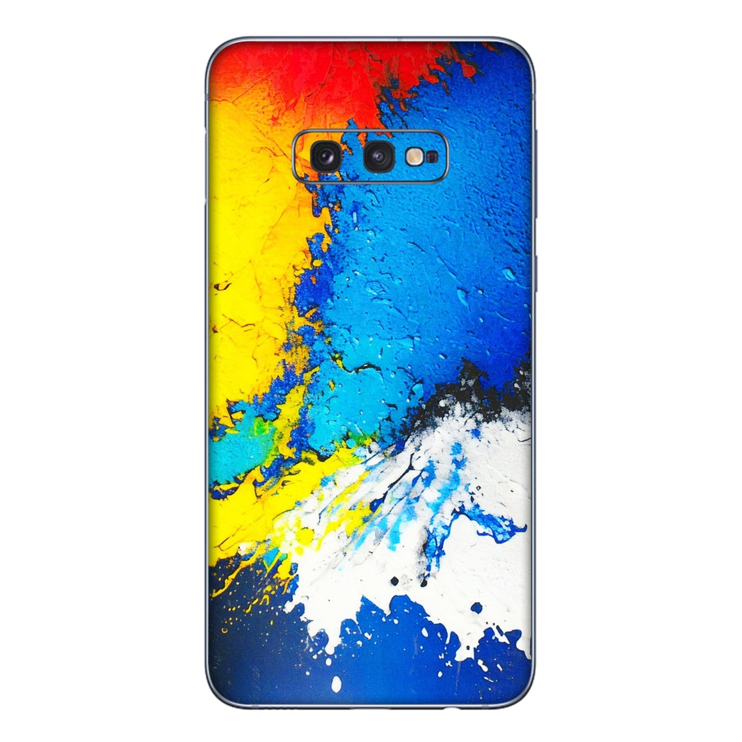 Samsung A/S Series Phone Skins (All Models) - Acrylic Paint Spill - 3D Embossed Finish (L-229) Samsung Galaxy S10E