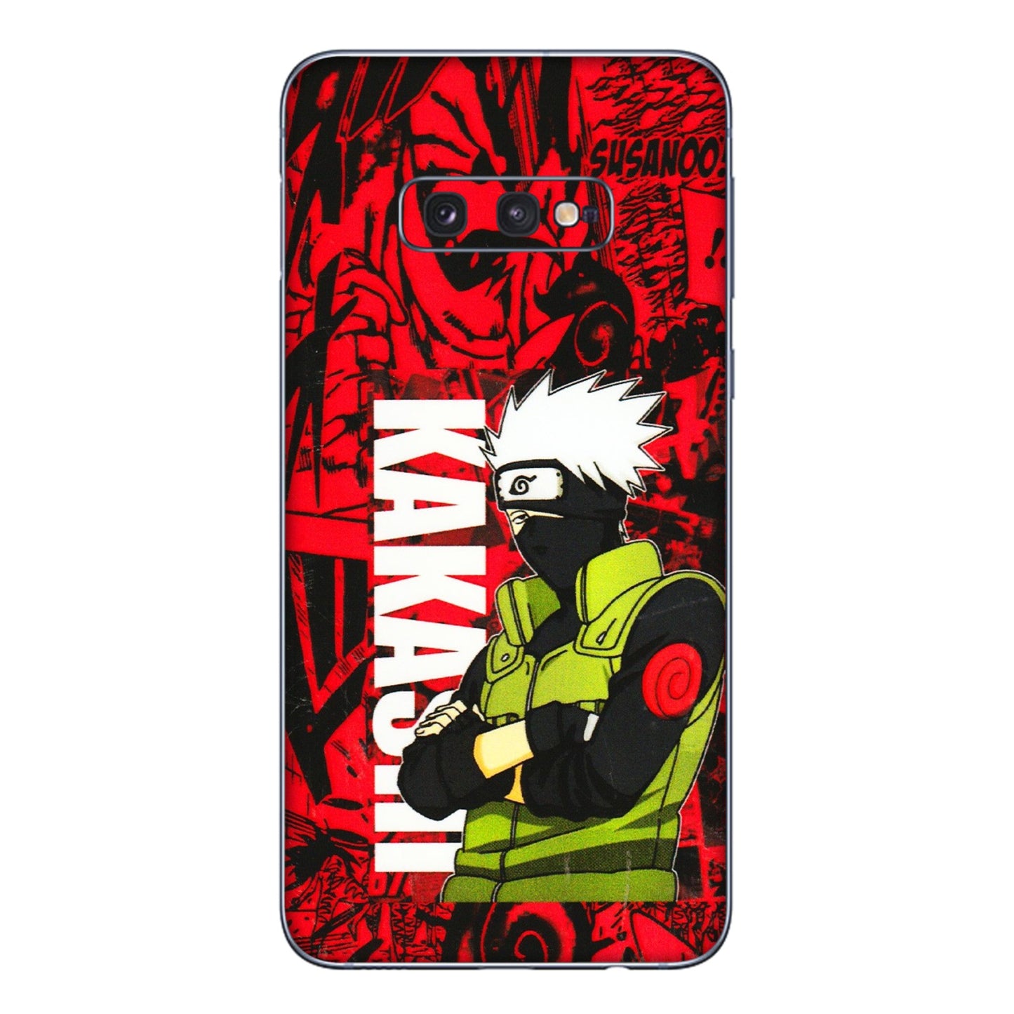 Samsung A/S Series Phone Skins (All Models) - Kakashi Red Anime - 3D Embossed Finish (L-251) Samsung Galaxy S10E