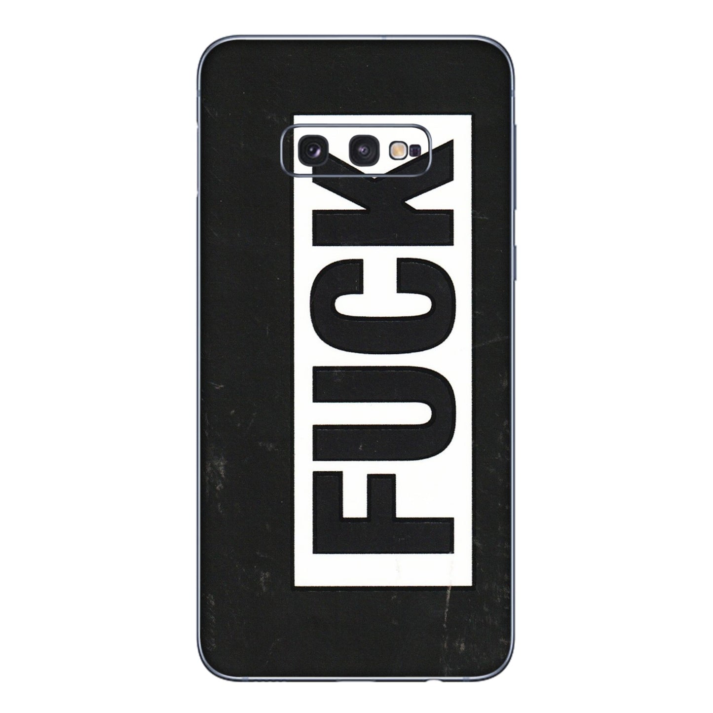 Samsung A/S Series Phone Skins (All Models) - The F Word - 3D Embossed Finish (L-255) Samsung Galaxy S10E