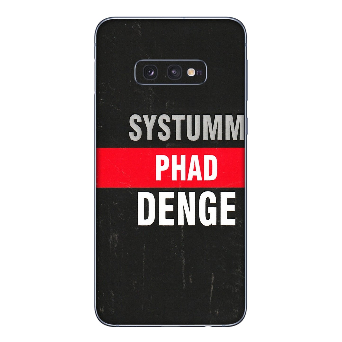 Samsung A/S Series Phone Skins (All Models) - Systumm Phad Denge - 3D Embossed Finish (L-278) Samsung Galaxy S10E