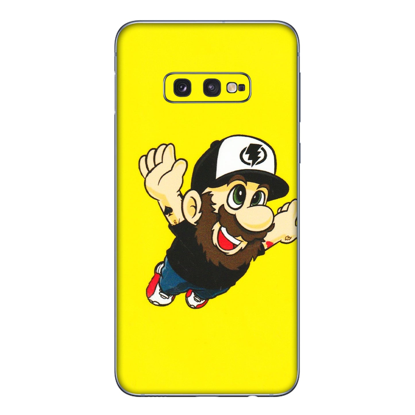 Samsung A/S Series Phone Skins (All Models) - Flying Beardo - 3D Embossed Finish (L-60) Samsung Galaxy S10E