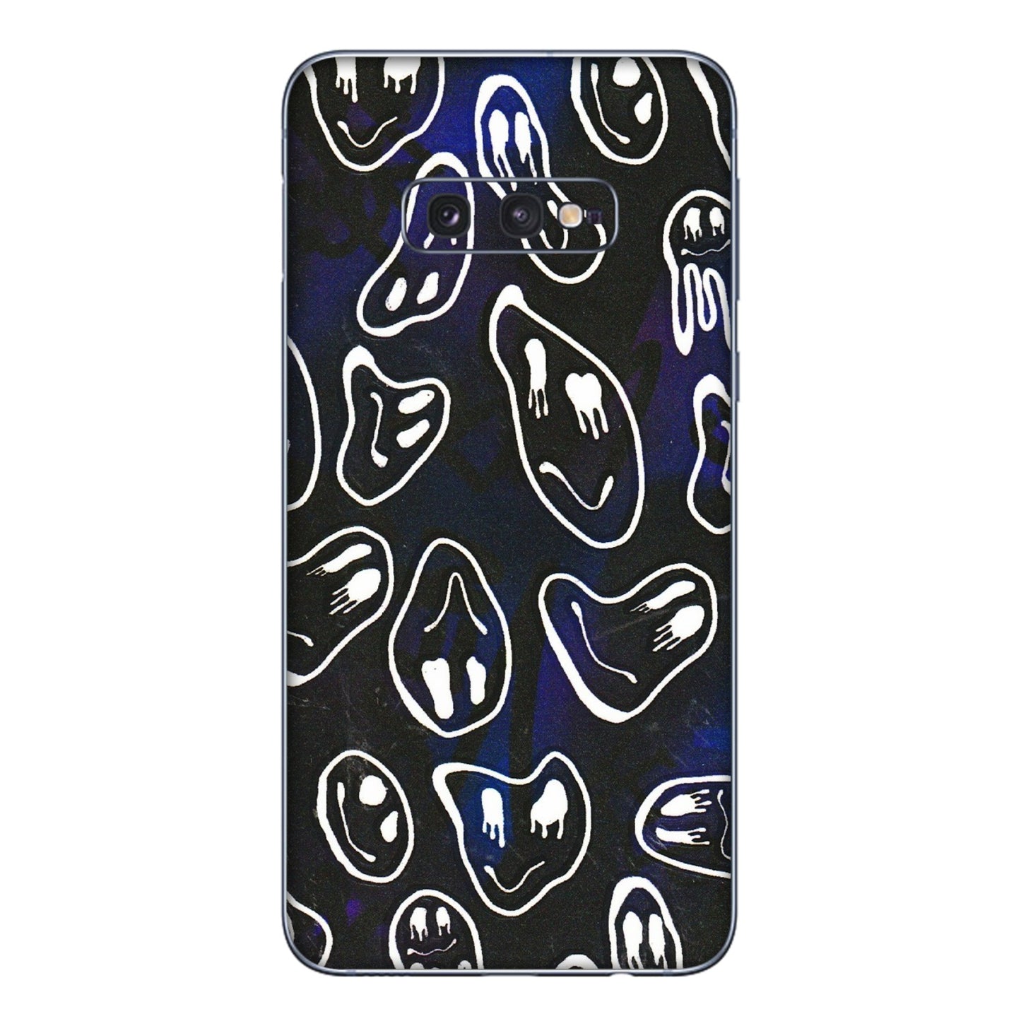 Samsung A/S Series Phone Skins (All Models) - Distorted Smileys - 3D Embossed Finish (L-92) Samsung Galaxy S10E