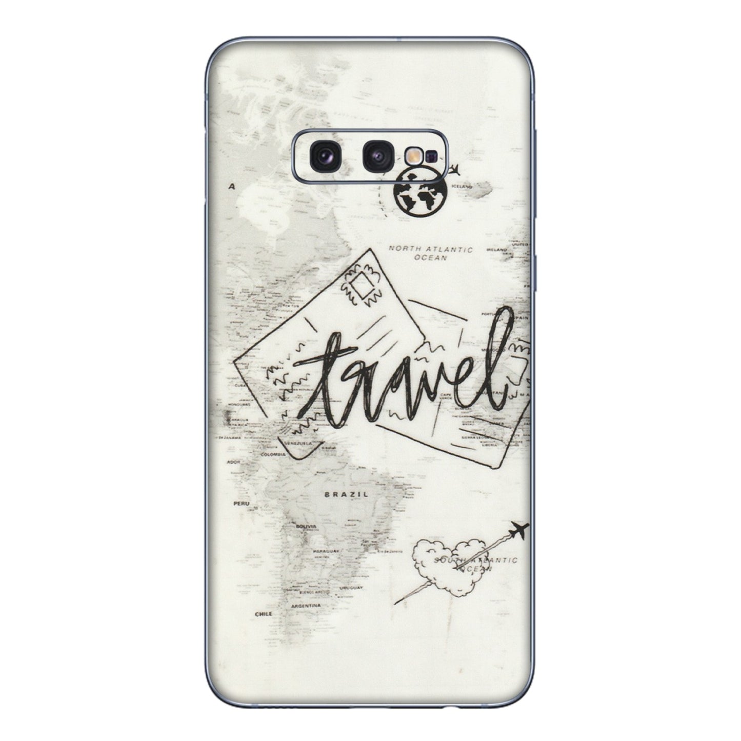 Samsung A/S Series Phone Skins (All Models) - Travel Ticket - Transparent Finish (T-06) Samsung Galaxy S10E