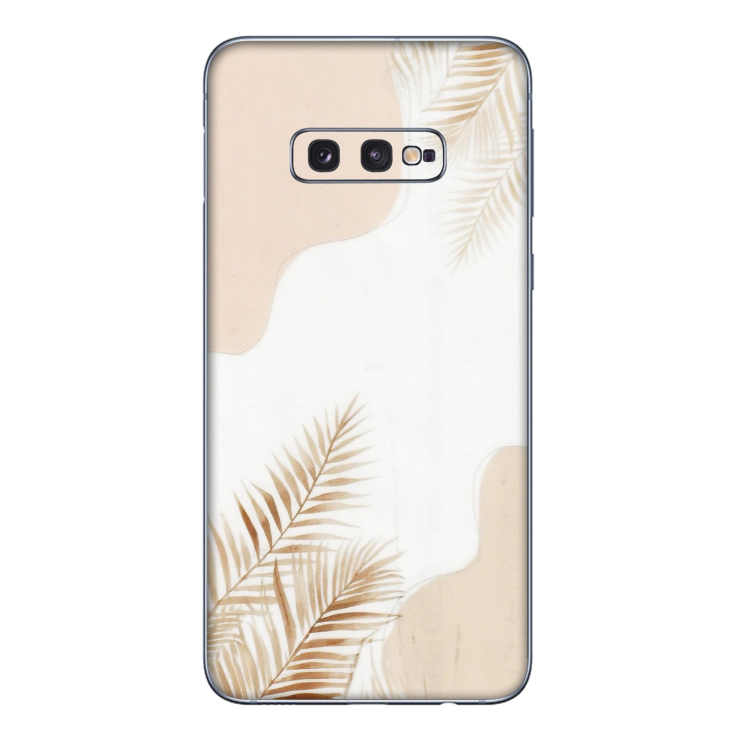 Samsung A/S Series Phone Skins (All Models) - Gold Petals Abstract - Transparent Finish (T-08) Samsung Galaxy S10E