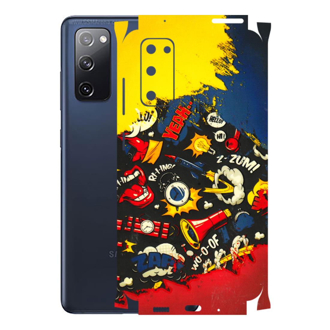 Samsung A/S Series Phone Skins (All Models) - Pacific Doodle Art - 3D Embossed Finish (L-120) Samsung Galaxy S20 FE