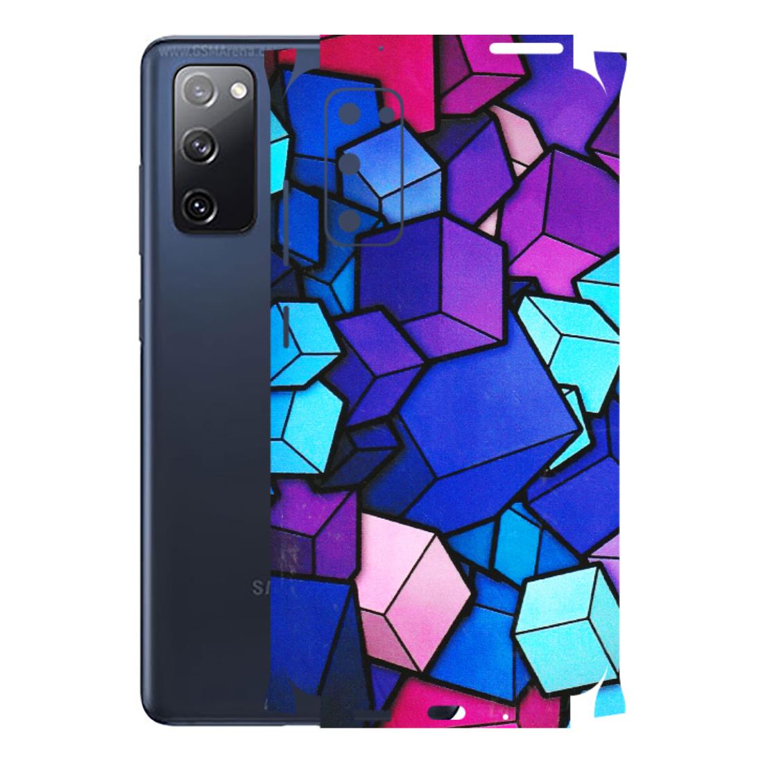 Samsung A/S Series Phone Skins (All Models) - Cube Doodle - 3D Embossed Finish (L-141) Samsung Galaxy S20 FE