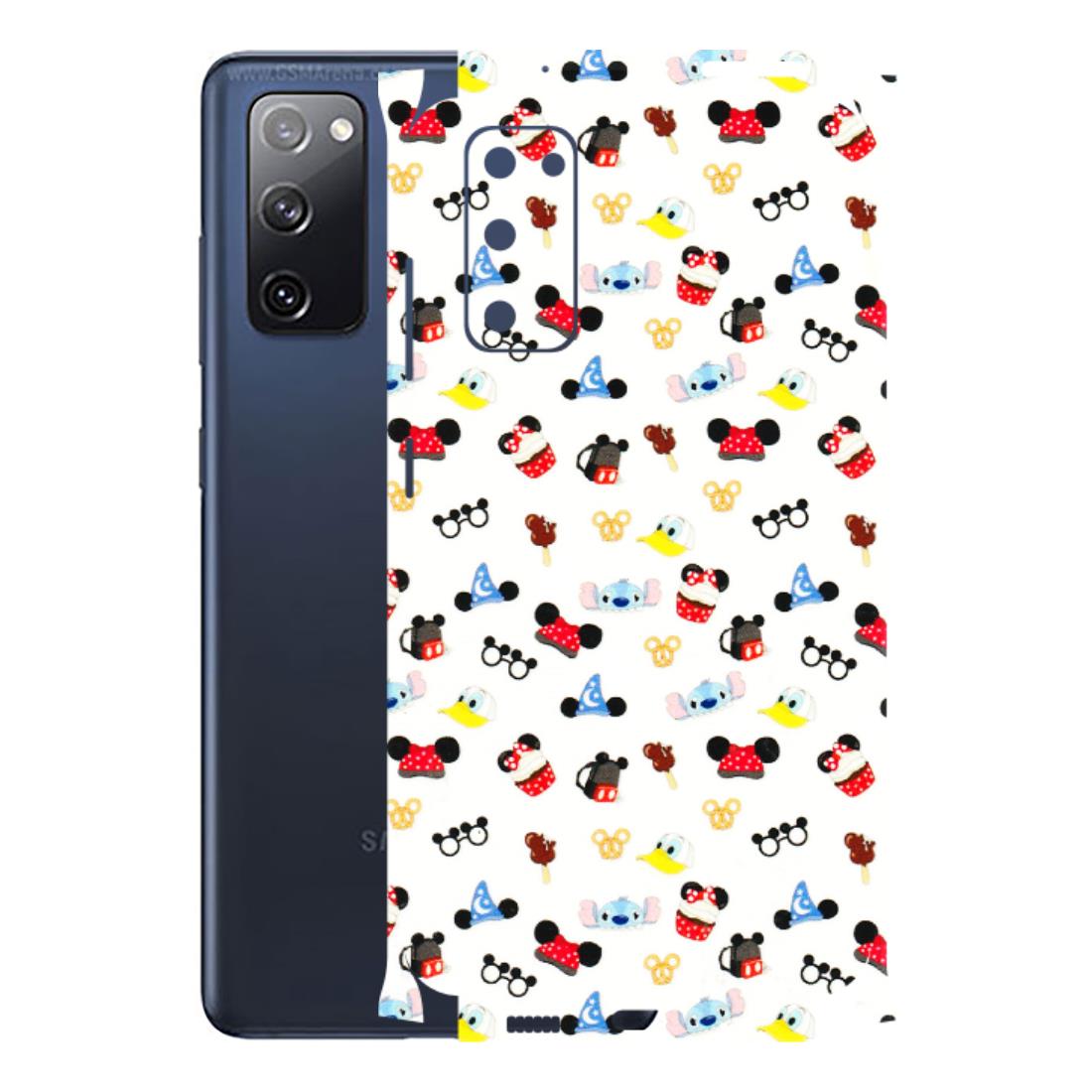 Samsung A/S Series Phone Skins (All Models) - Minnie Mouse & Donald Doodles s - 3D Embossed Finish (L-194) Samsung Galaxy S20 FE