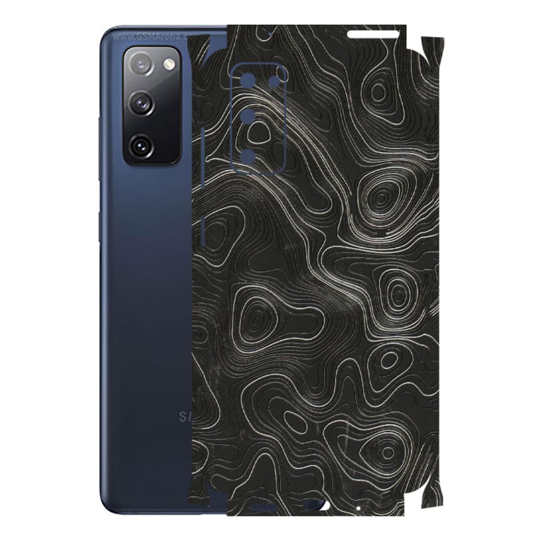 Samsung A/S Series Phone Skins (All Models) - Abstract White Line Map - 3D Embossed Finish (L-269) Samsung Galaxy S20 FE