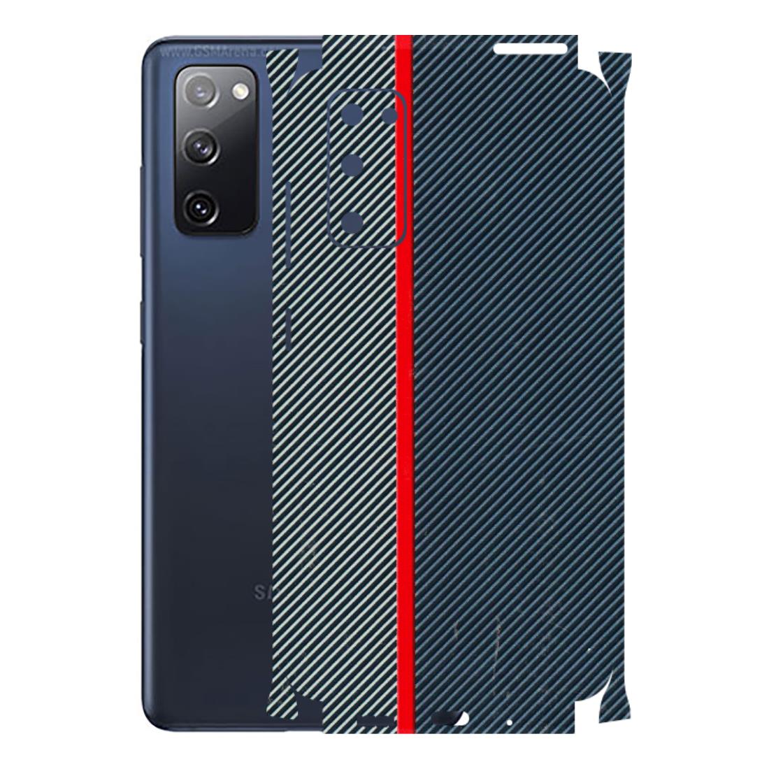 Samsung A/S Series Phone Skins (All Models) - Blue Sober Lines - 3D Embossed Finish (L-305) Samsung Galaxy S20 FE