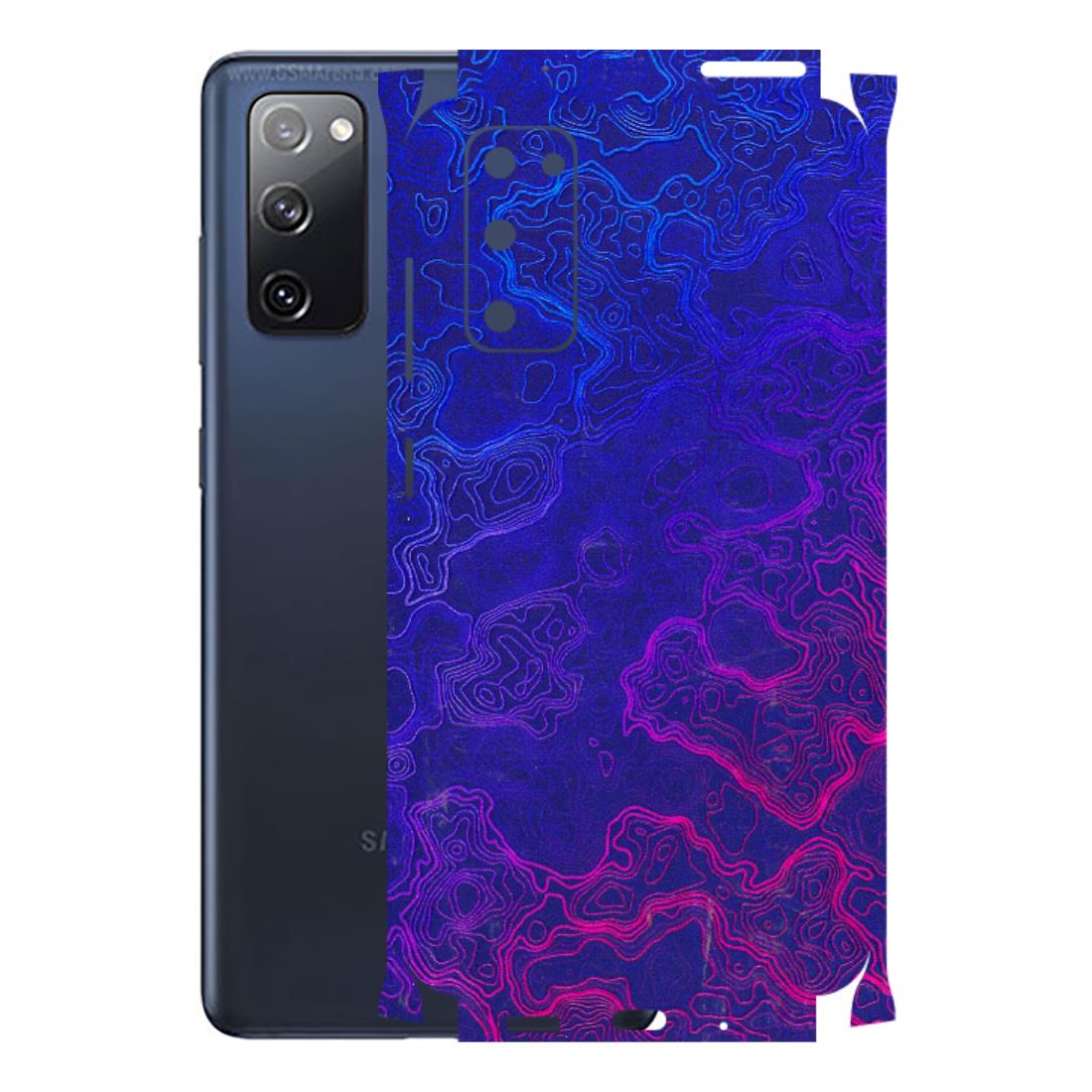 Samsung A/S Series Phone Skins (All Models) - Purple Ripples Swirl - 3D Embossed Finish (L-314) Samsung Galaxy S20 FE