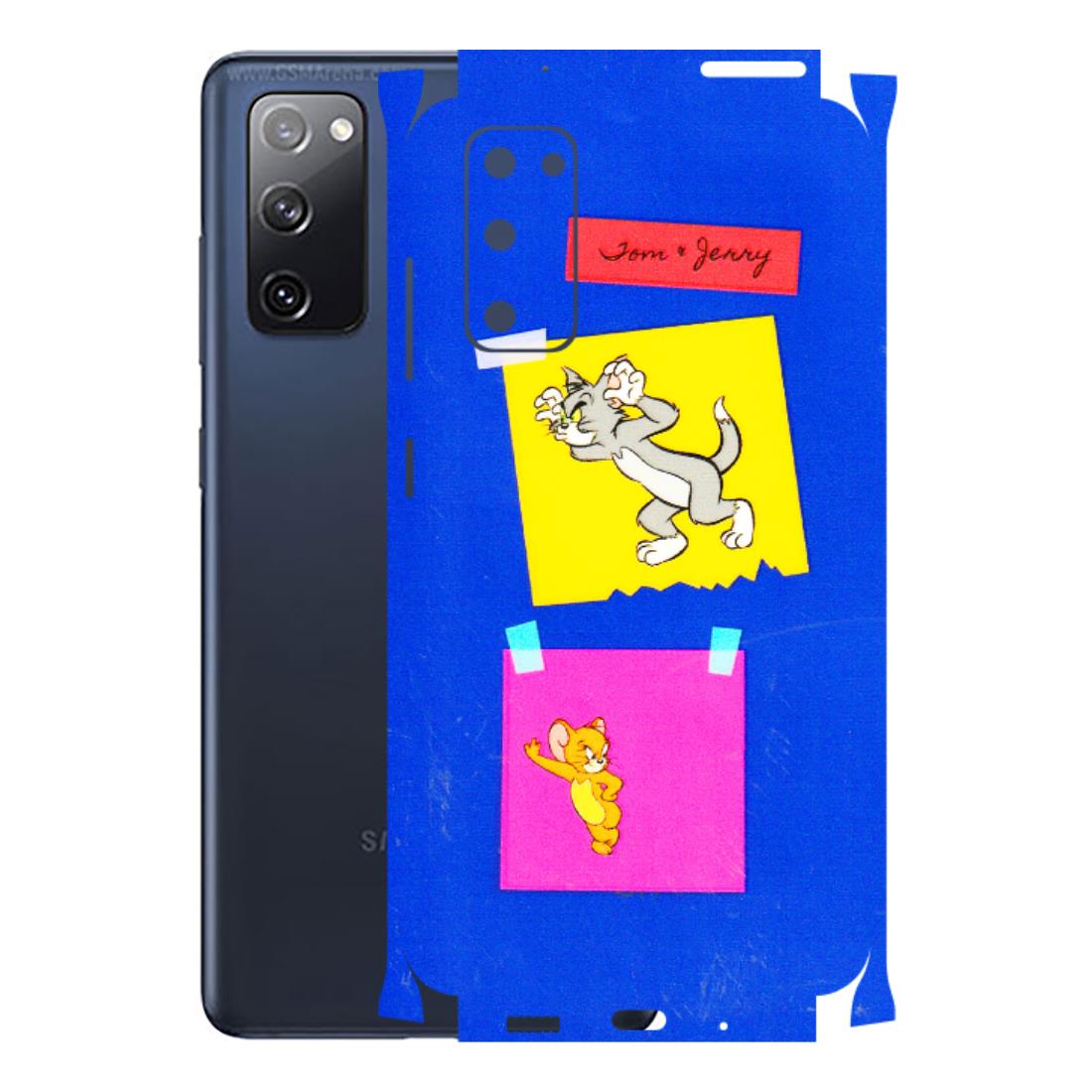 Samsung A/S Series Phone Skins (All Models) - Tom N Jerry Sticky Notes - 3D Embossed Finish (L-88) Samsung Galaxy S20 FE