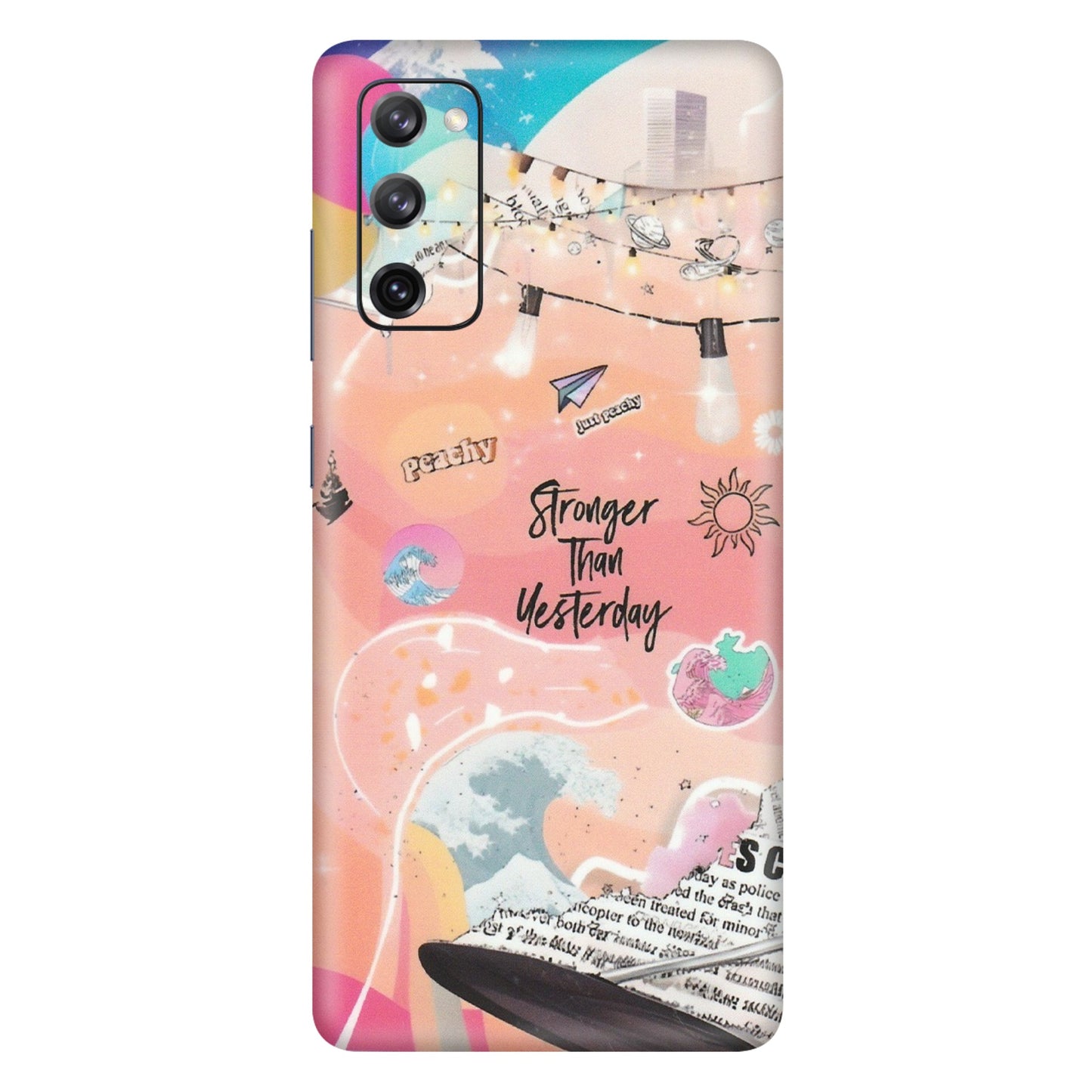 Samsung A/S Series Phone Skins (All Models) - Stronger Then Yesterday - Matte Finish (M-128) Samsung Galaxy S20 FE