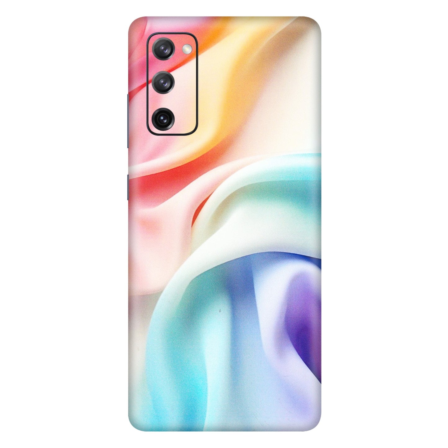 Samsung A/S Series Phone Skins (All Models) - Colourful Silk Cloth - Matte Finish (M-165) Samsung Galaxy S20 FE