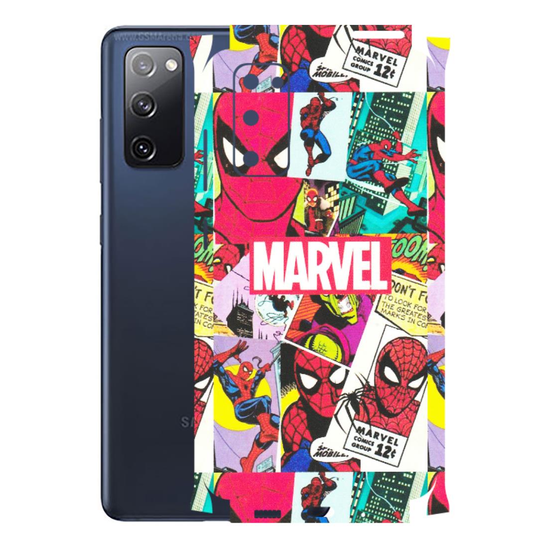 Samsung A/S Series Phone Skins (All Models) - Marvel Comic Spiderman Grafitti - Matte Finish (M-72) Samsung Galaxy S20 FE