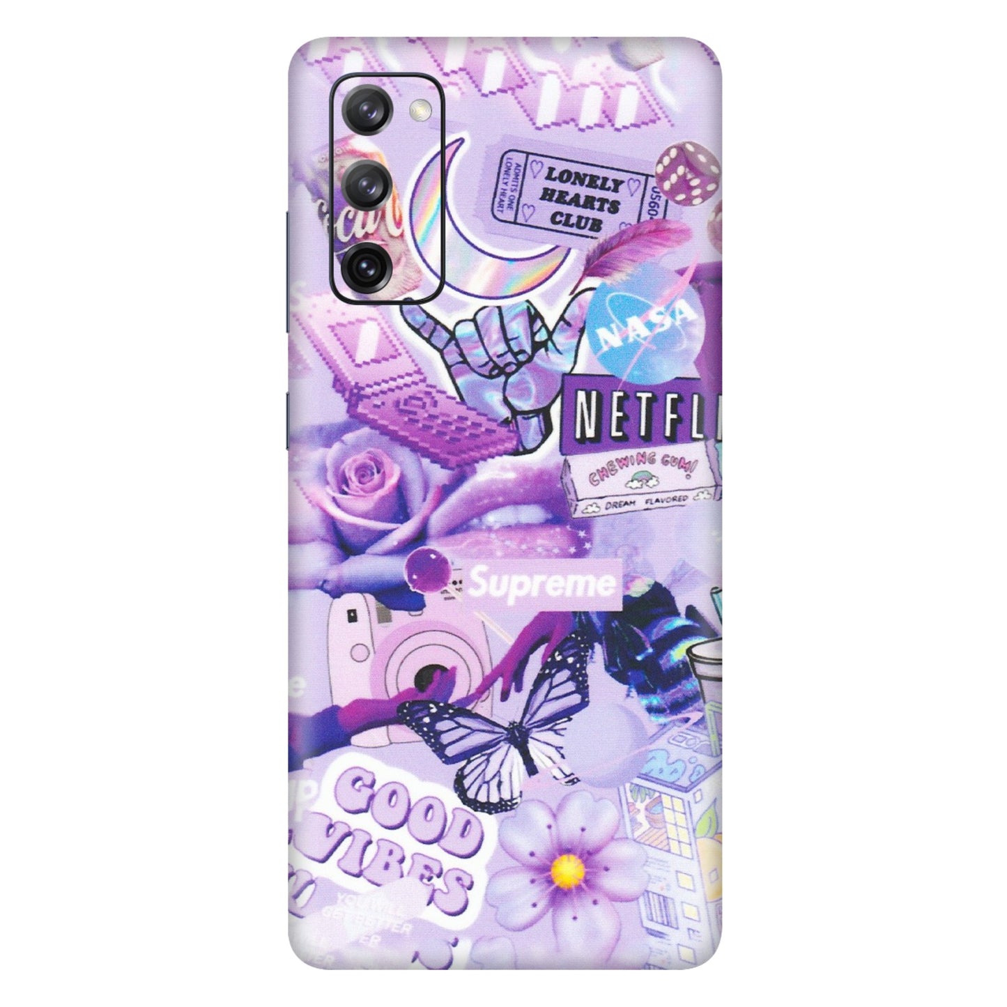 Samsung A/S Series Phone Skins (All Models) - Supreme Purple Magic - Matte Finish (M-88) Samsung Galaxy S20 FE