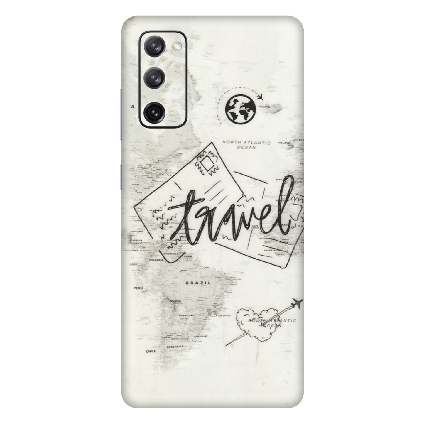 Samsung A/S Series Phone Skins (All Models) - Travel Ticket - Transparent Finish (T-06) Samsung Galaxy S20 FE