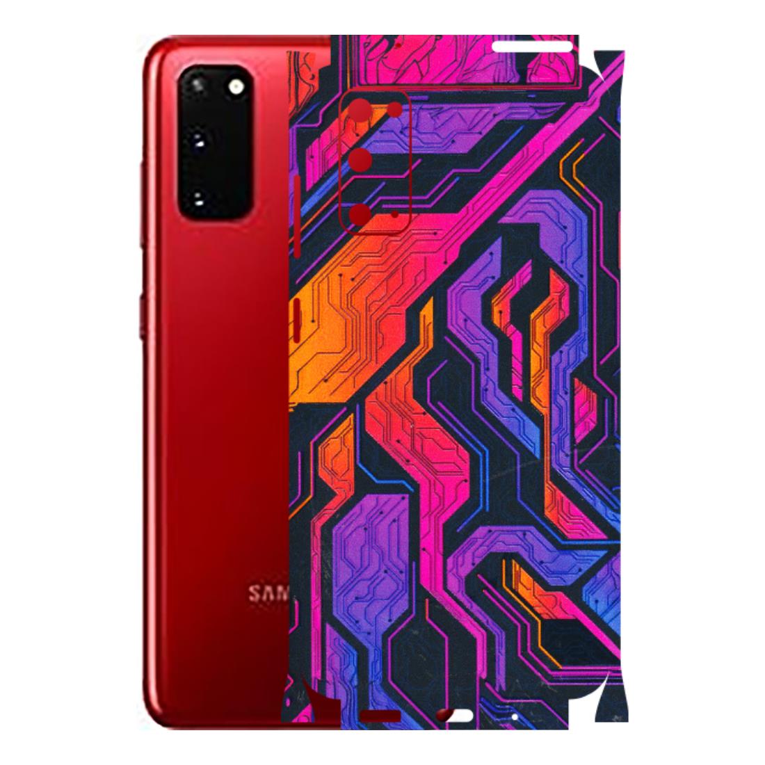 Samsung A/S Series Phone Skins (All Models) - Tech Circuits Futuristic - 3D Embossed Finish (L-07) Samsung Galaxy S20