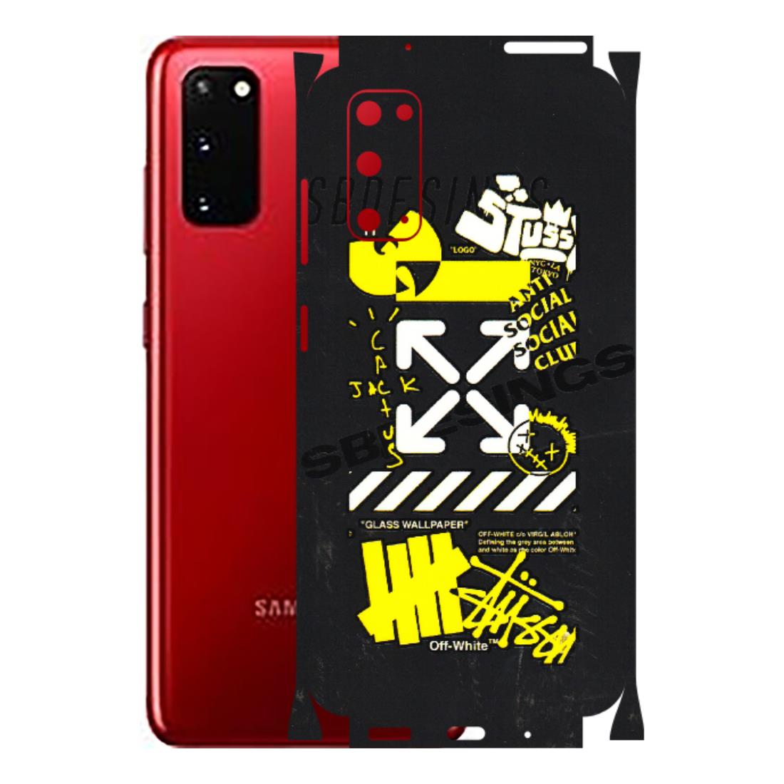 Samsung A/S Series Phone Skins (All Models) - Anti Social Graffiti - 3D Embossed Finish (L-198) Samsung Galaxy S20
