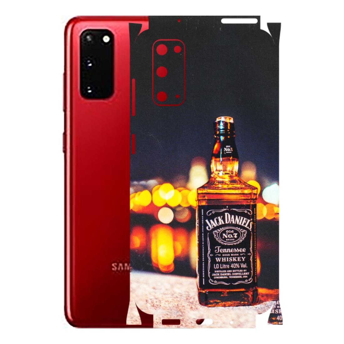 Samsung A/S Series Phone Skins (All Models) - JD Whiskey Bottle - 3D Embossed Finish (L-20) Samsung Galaxy S20