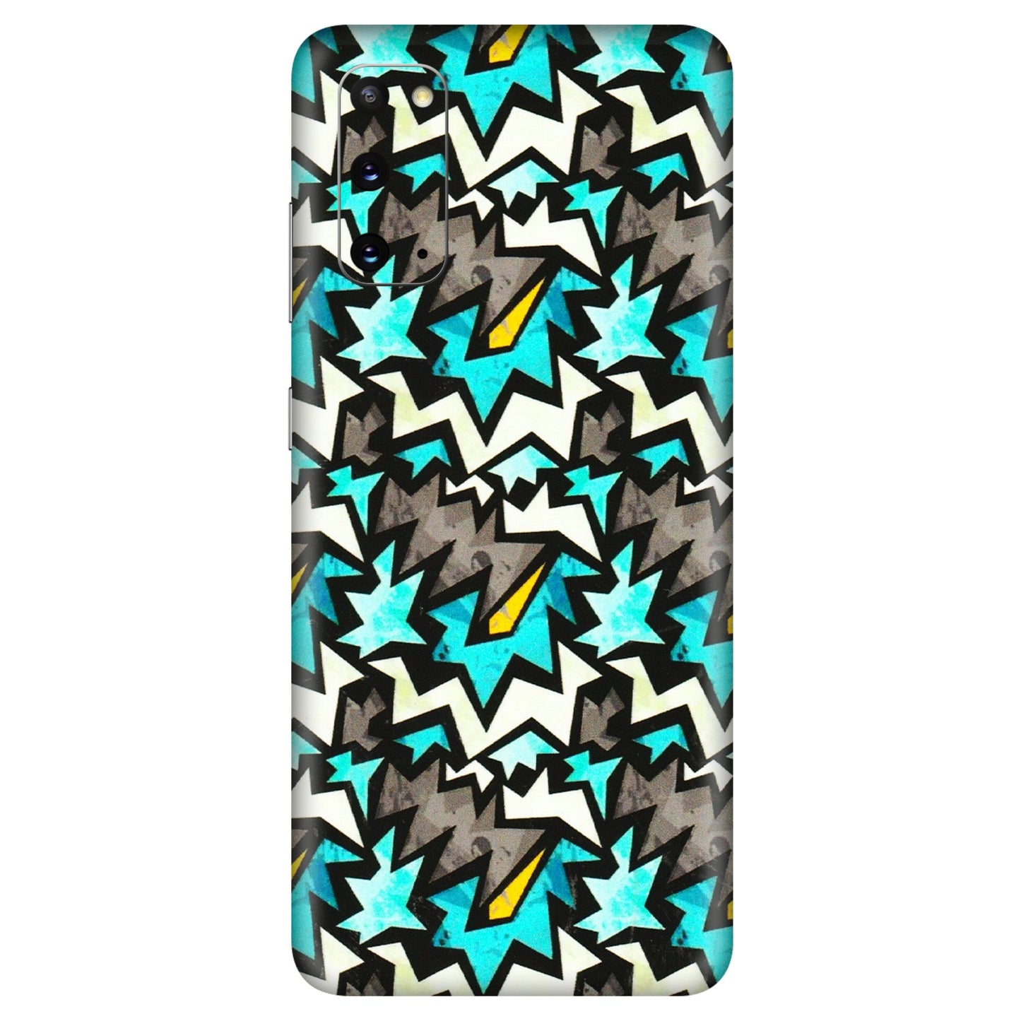 Samsung A/S Series Phone Skins (All Models) - Funky Zig Zag - 3D Embossed Finish (L-223) Samsung Galaxy S20