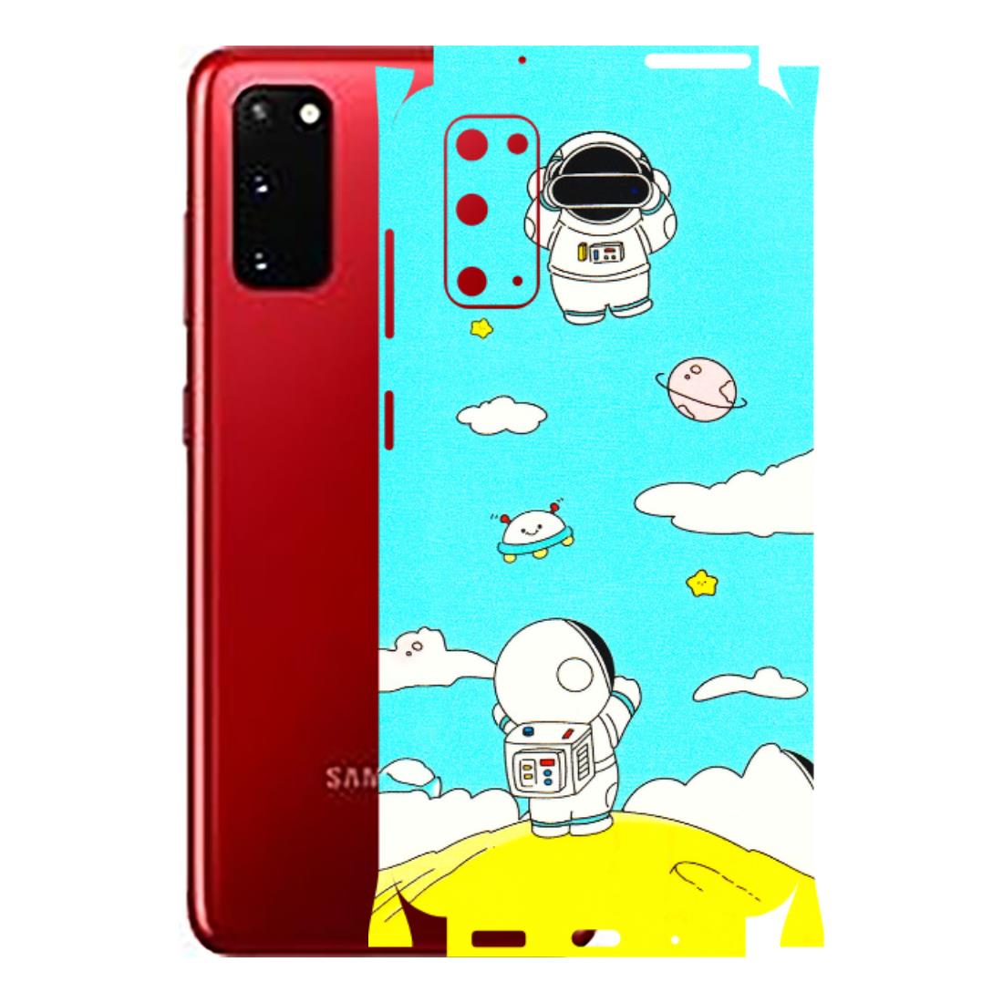 Samsung A/S Series Phone Skins (All Models) - Blue Skies Astro Float - 3D Embossed Finish (L-230) Samsung Galaxy S20